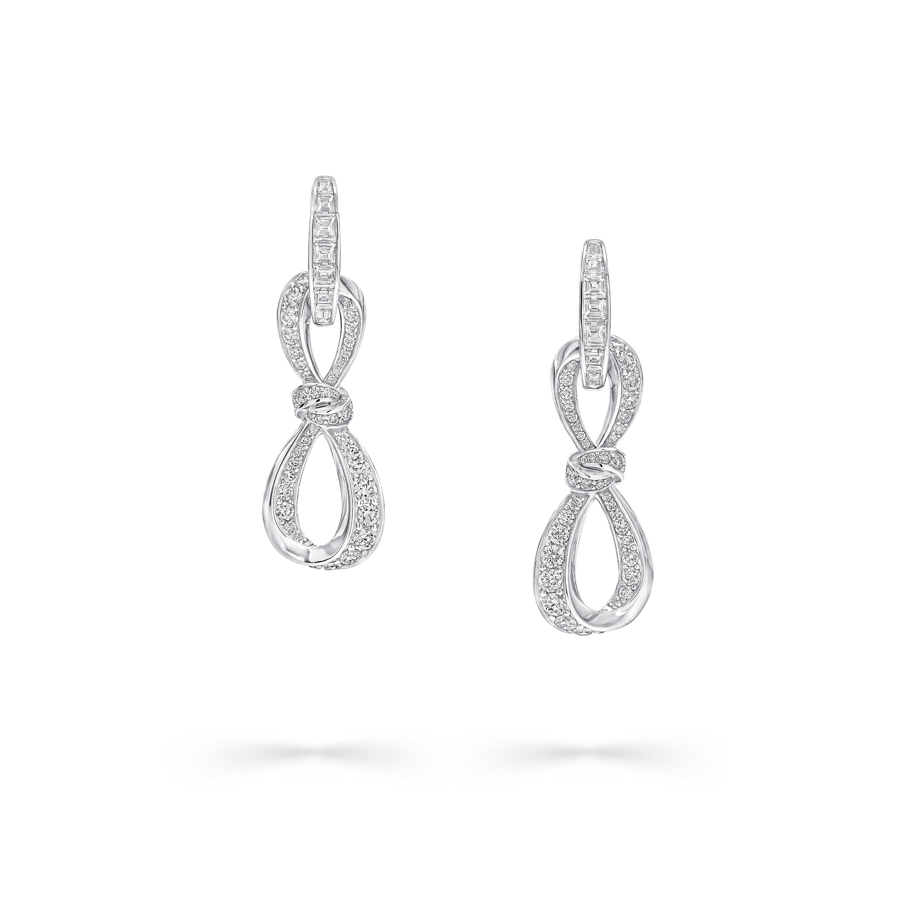 Tilda's Bow Diamond Link Earrings