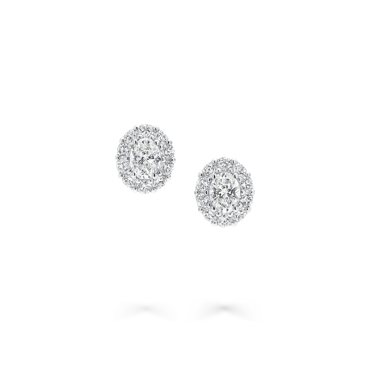 Icon Oval Diamond Stud Earrings
