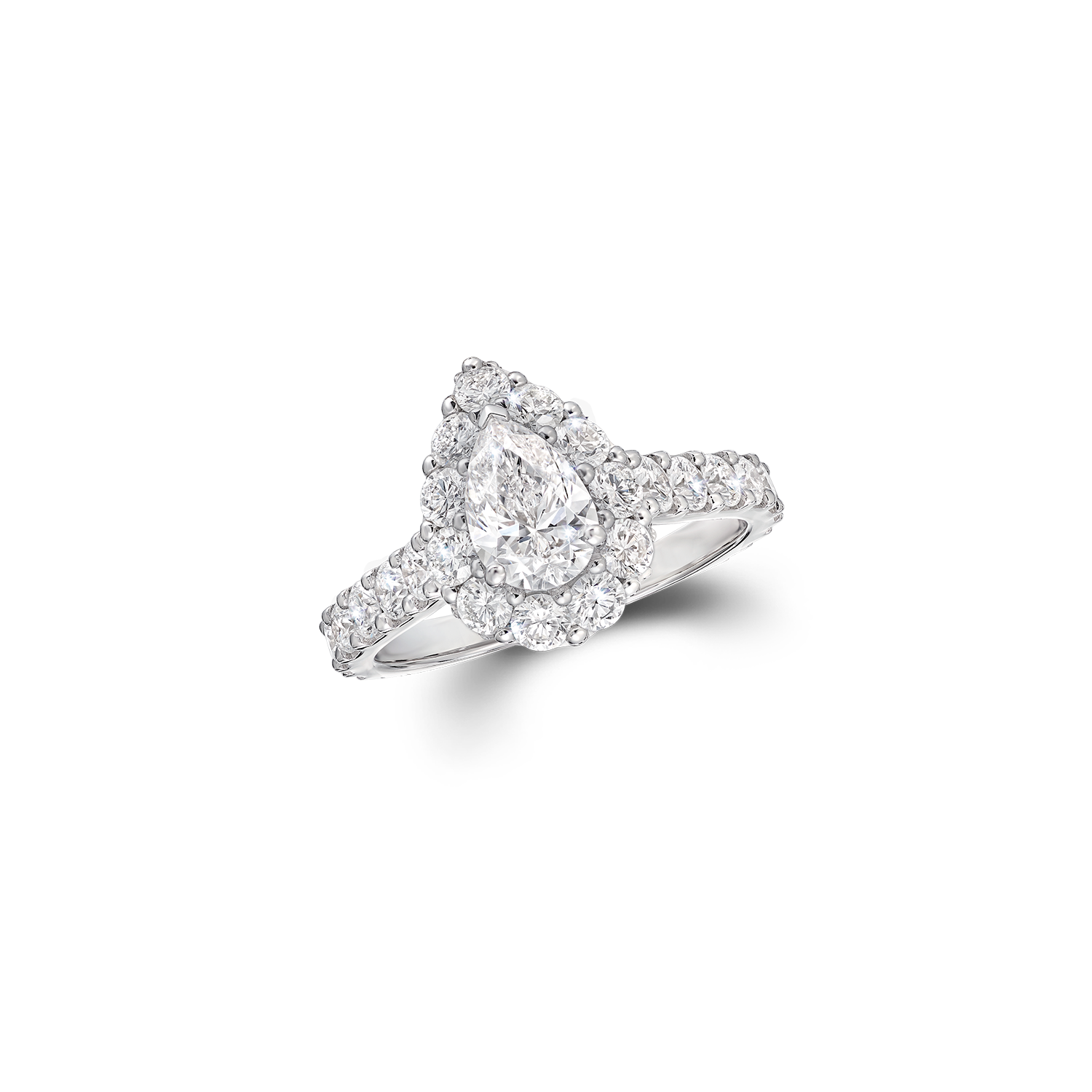 Icon Pear Shape Diamond Engagement Ring