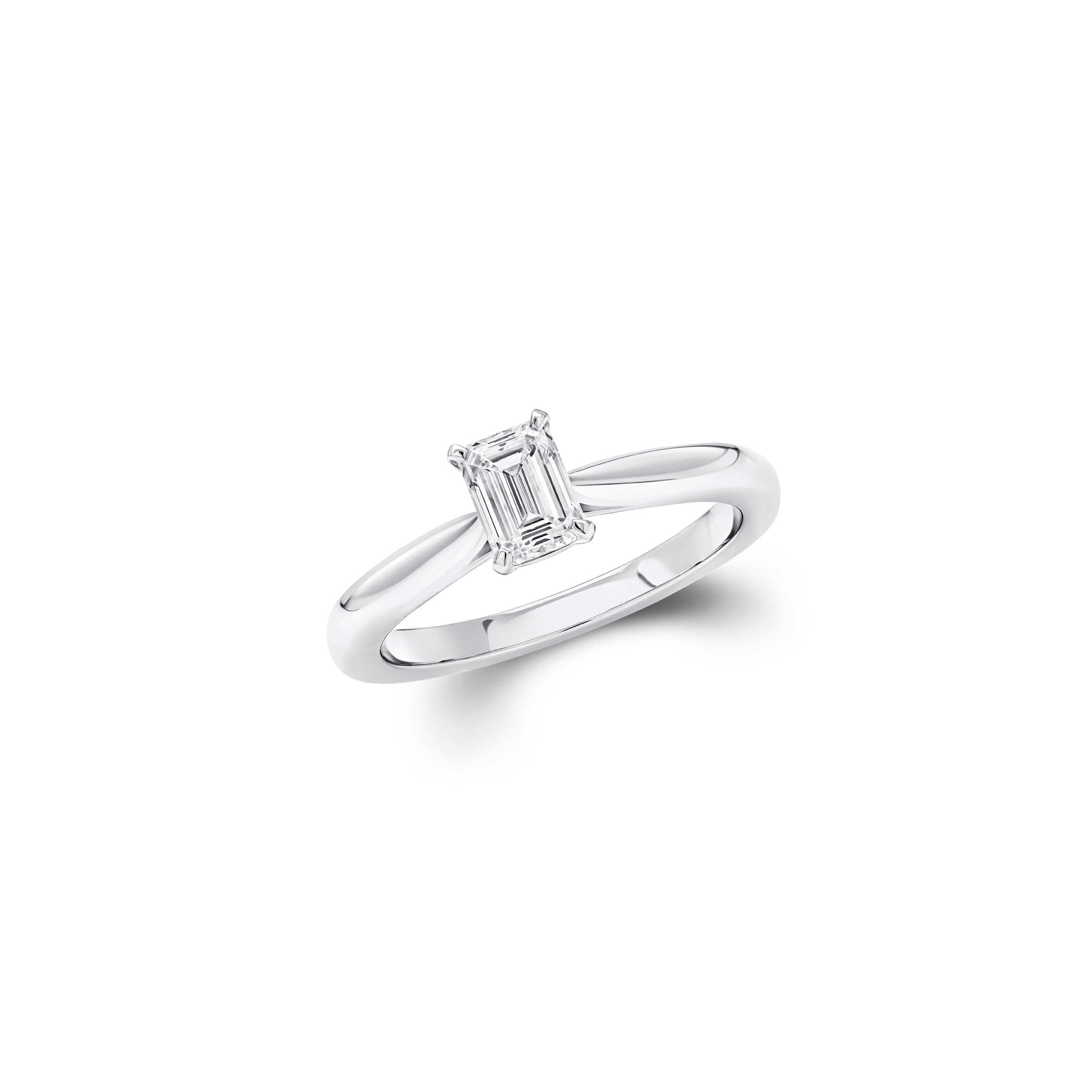 Paragon Emerald Cut Diamond Engagement Ring