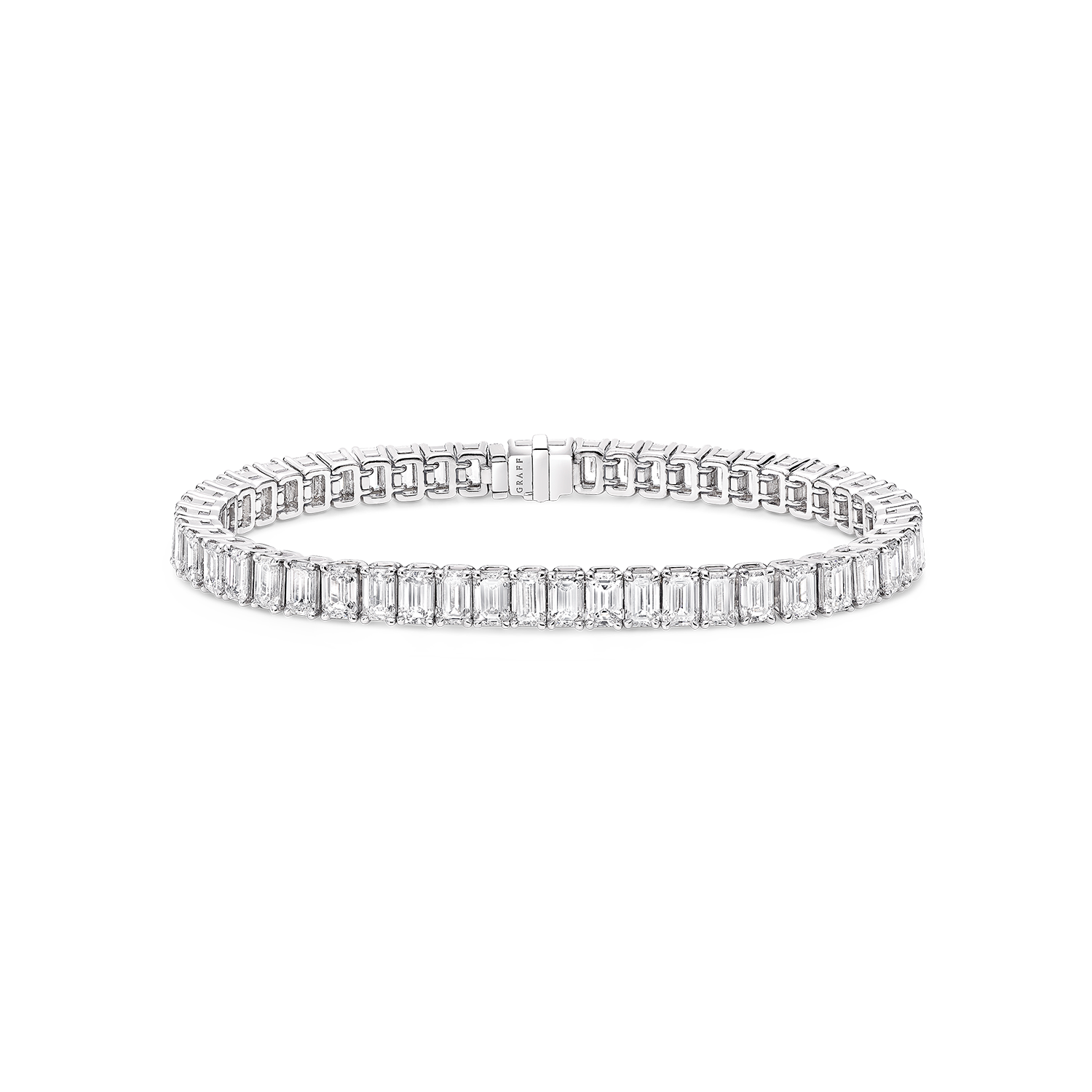 Slim Emerald Cut Diamond Bracelet