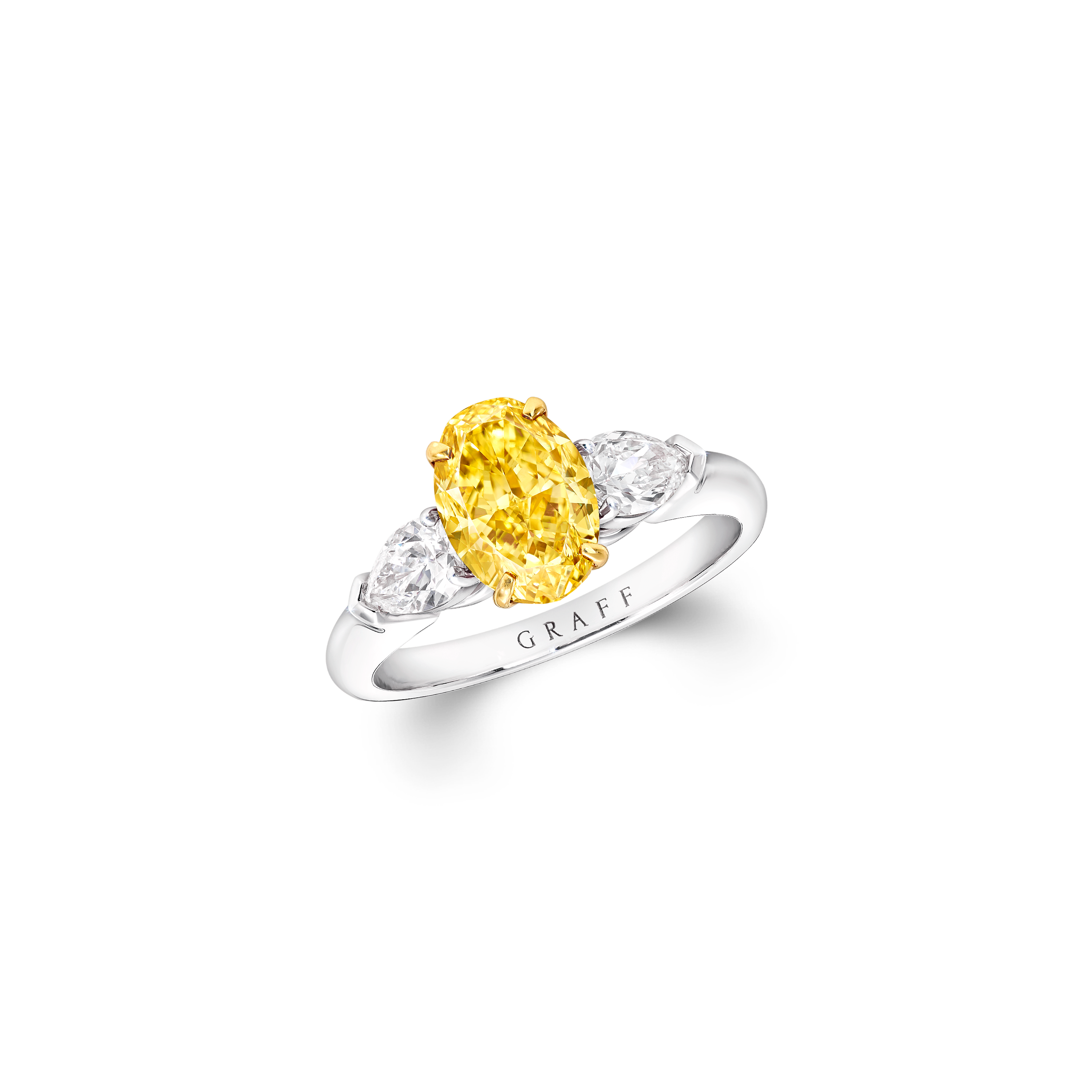 Promise Oval Yellow Diamond Engagement Ring