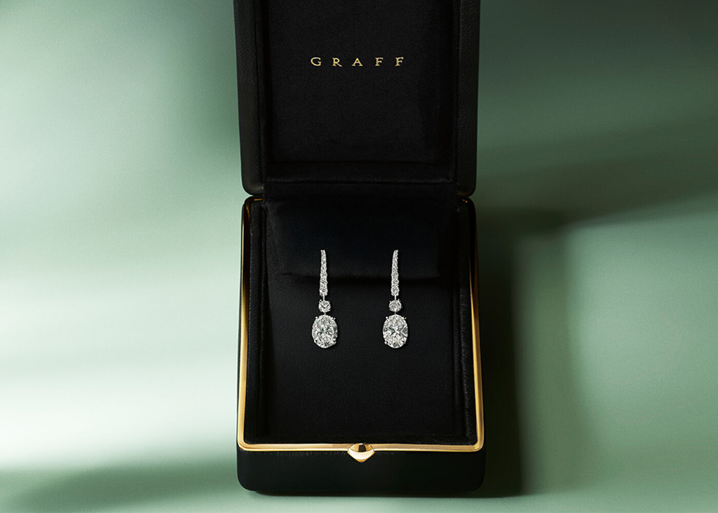 Graff Ultimate Gifts - Image shows Graff Oval Cut Diamond Earrings