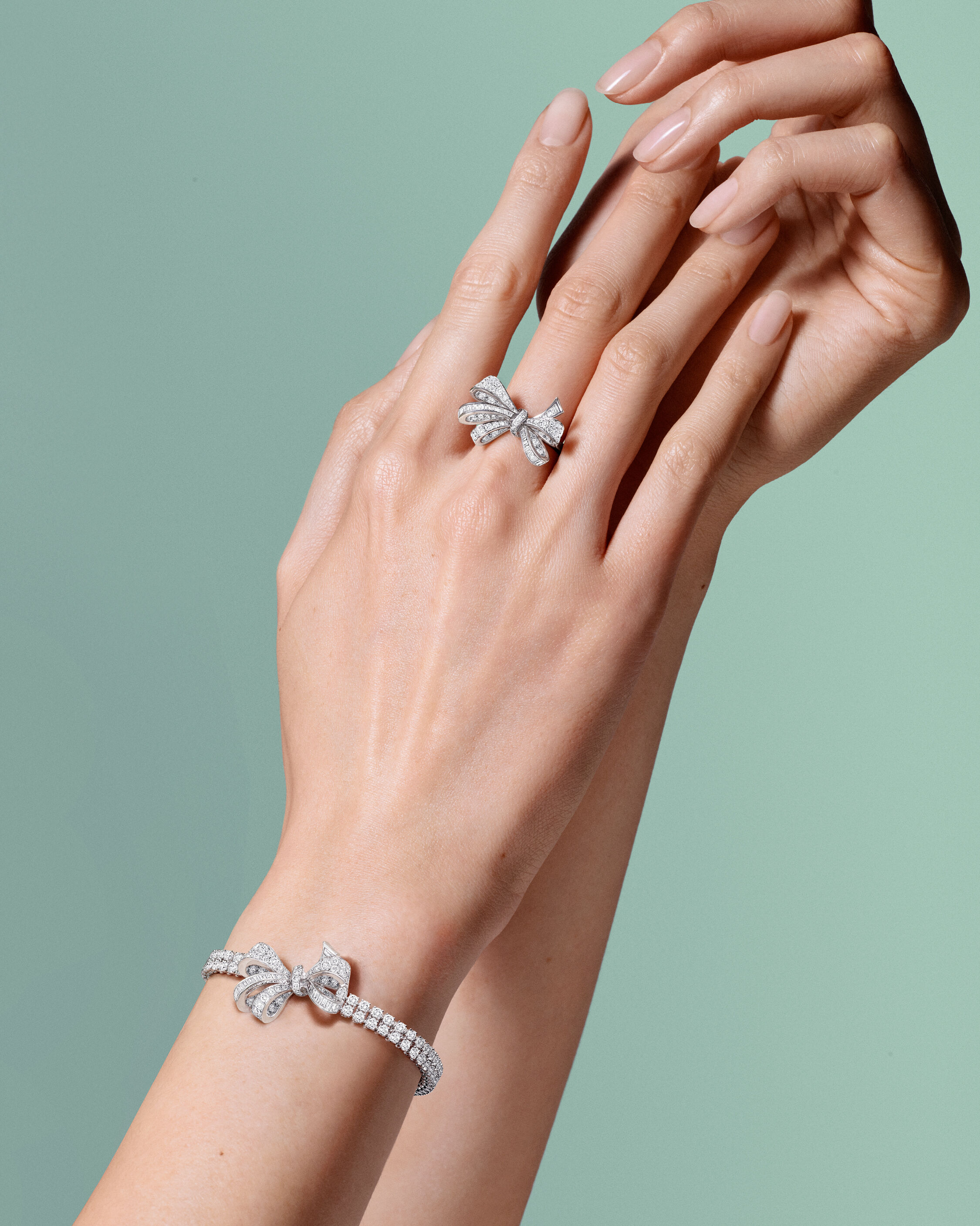 Image shows Graff Butterfly Necklace and Ring