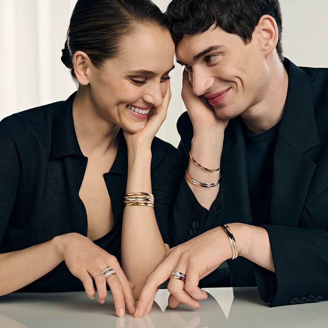 Models wear a collection of Graff's jewellery