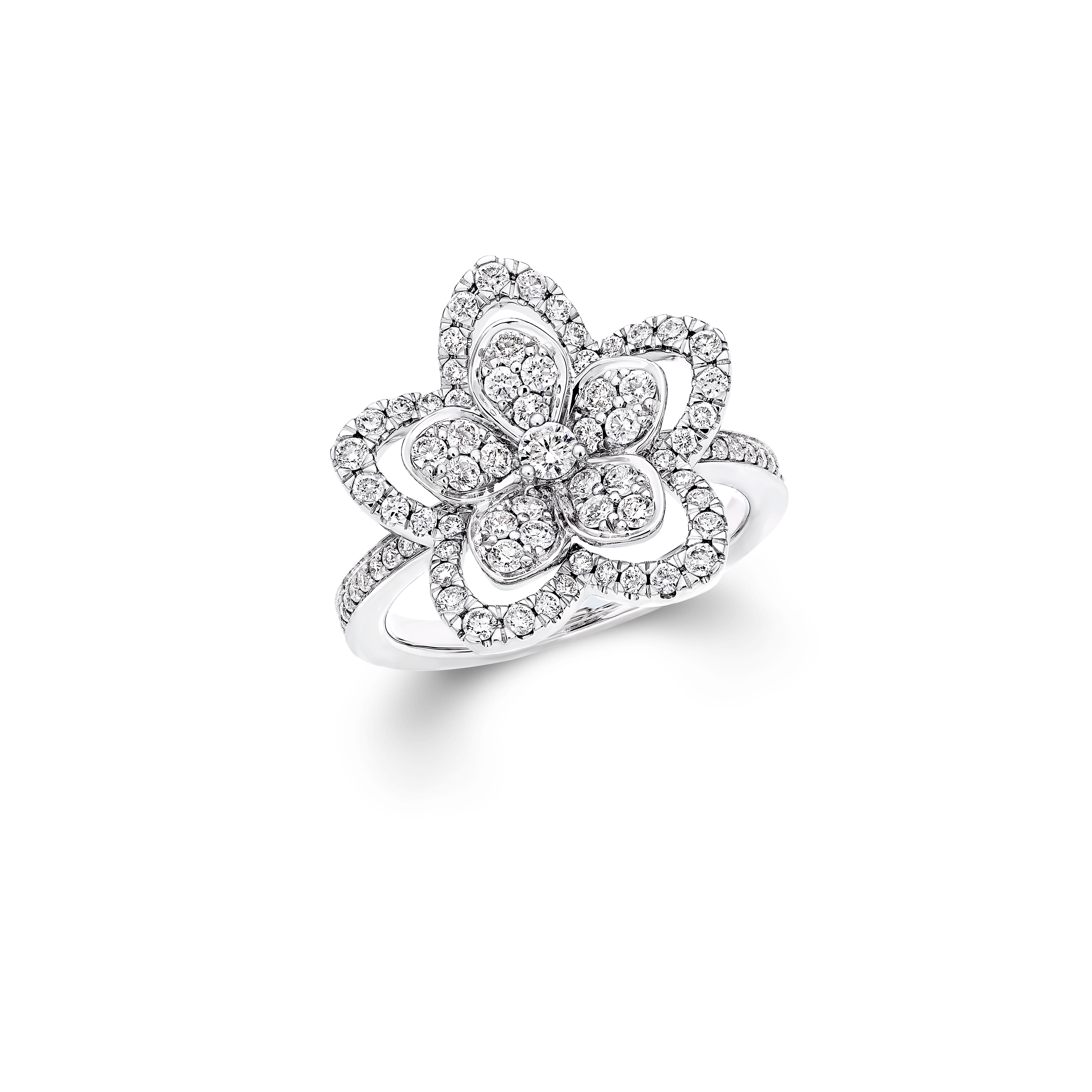 Wild Flower Diamond Ring
