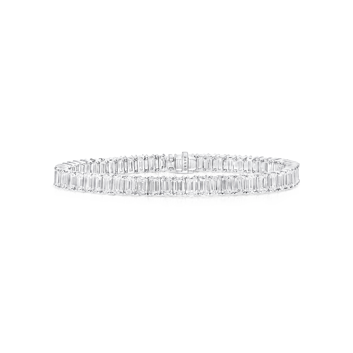 Emerald Cut Diamond Line Bracelet