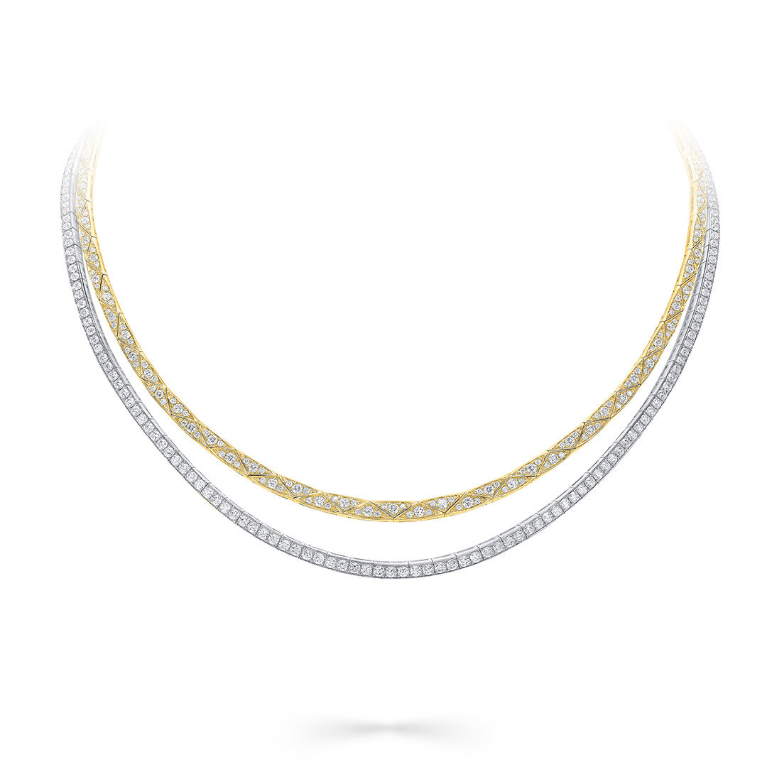 Laurence Graff Signature Faceted Double-Strand Chain Necklace
