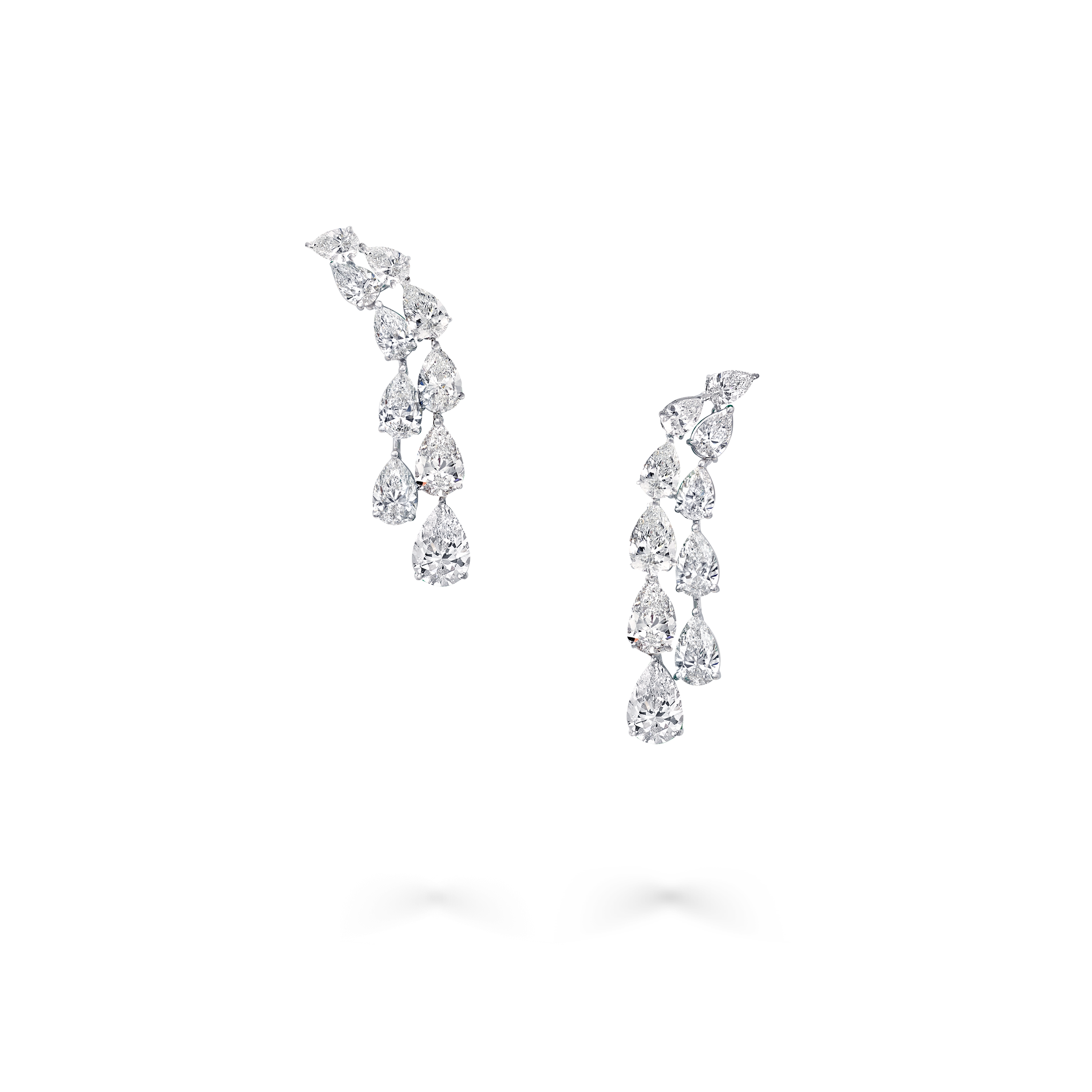 Pear Shape Diamond Earrings