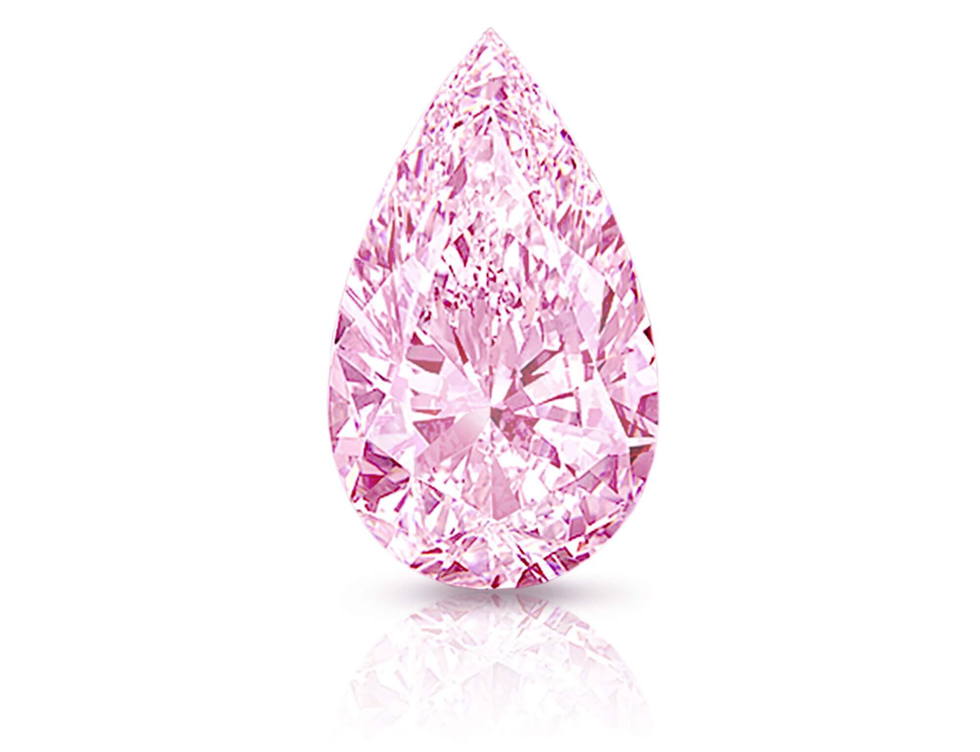 The pear shape pink diamond 'Empress Rose' by Graff