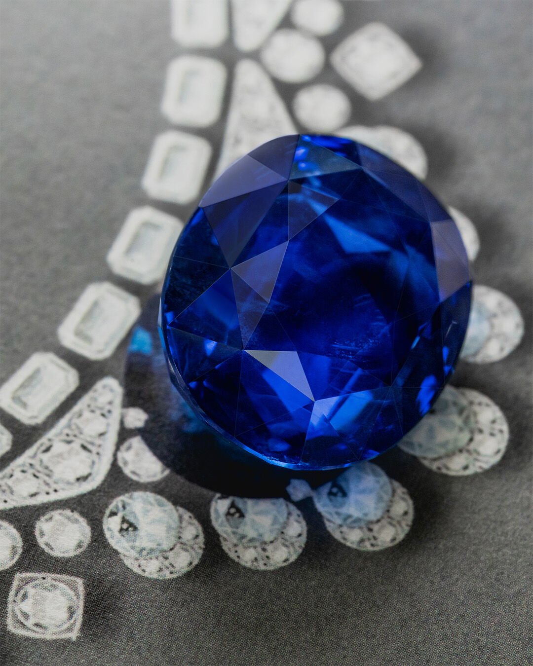 Image shows Graff Ruby High Jewellery necklace and earrings being created in Graff workshop