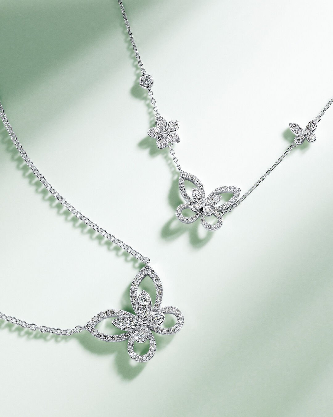 Gifts for her - image shows model wearing Graff Butterfly Collection