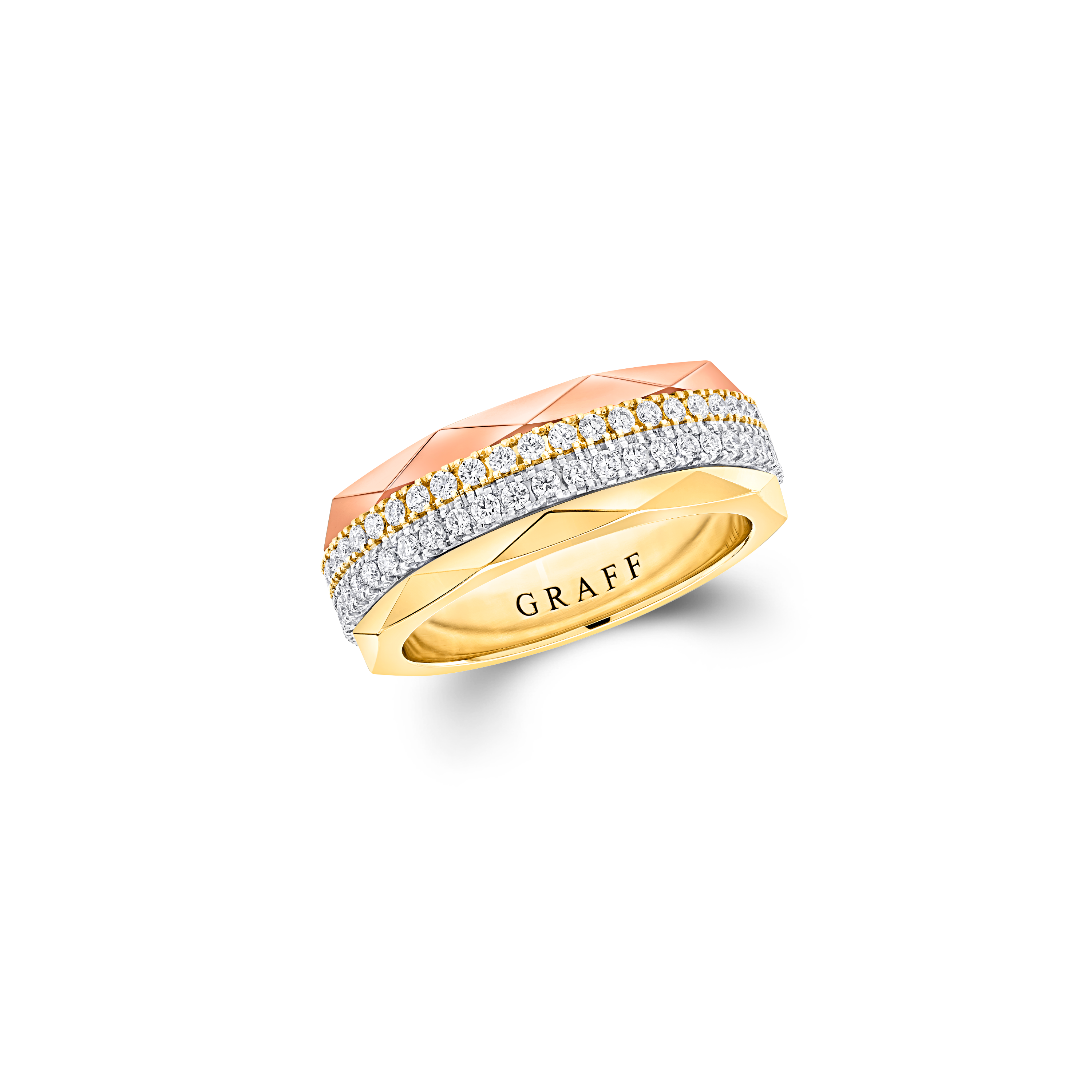 Laurence Graff Signature Four-Row Layered Diamond Ring