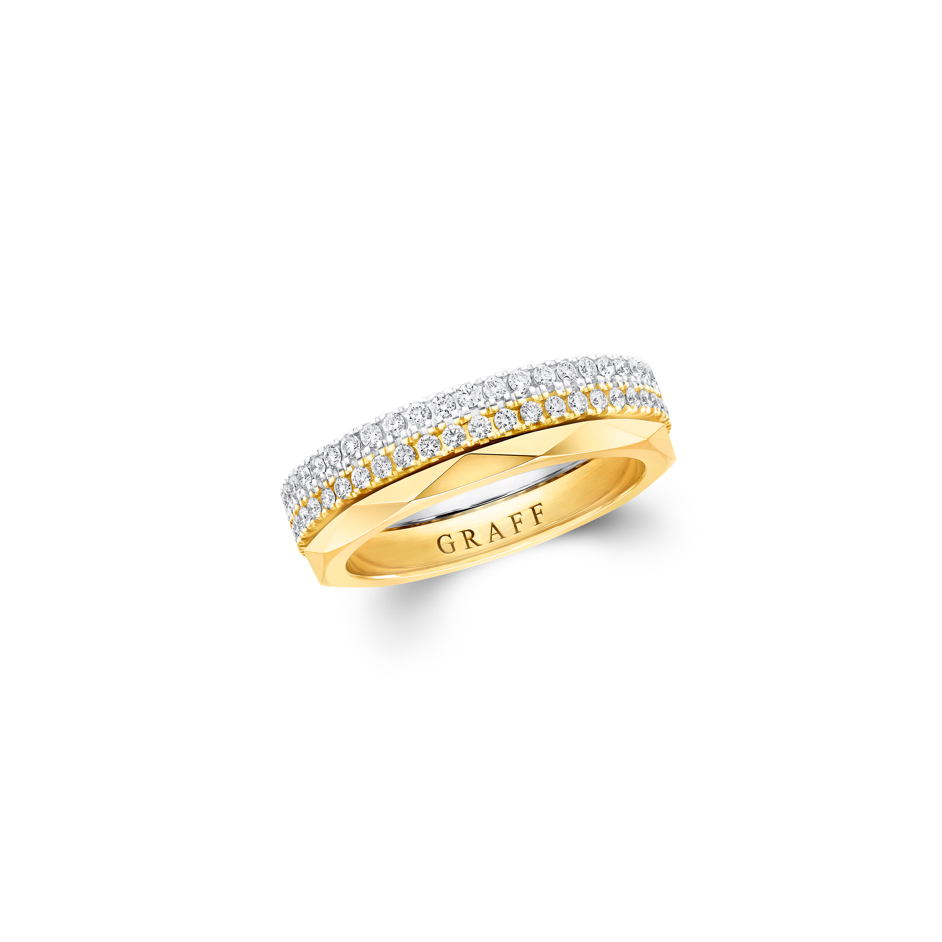 Laurence Graff Signature Three-Row Layered Diamond Ring