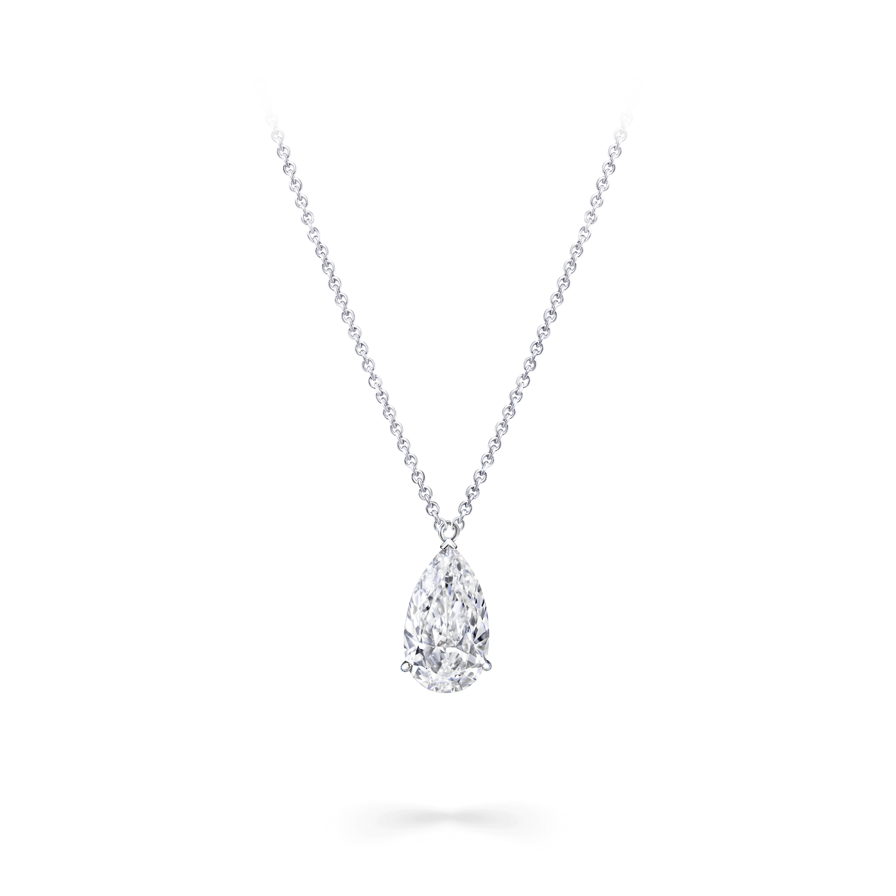 Pear Shape Diamond Solitaire Pendant