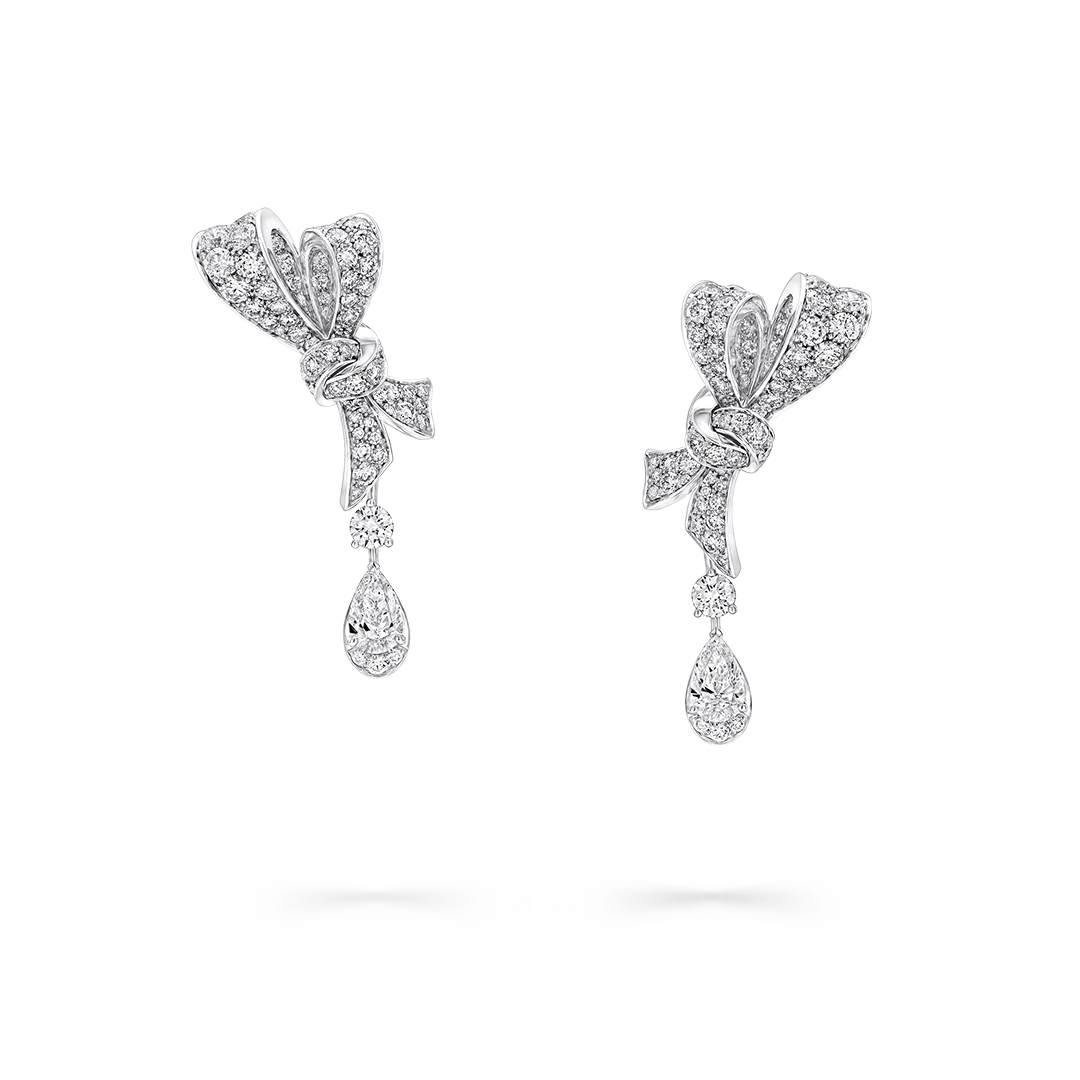 Tilda&rsquo;s Bow Diamond Drop Earrings