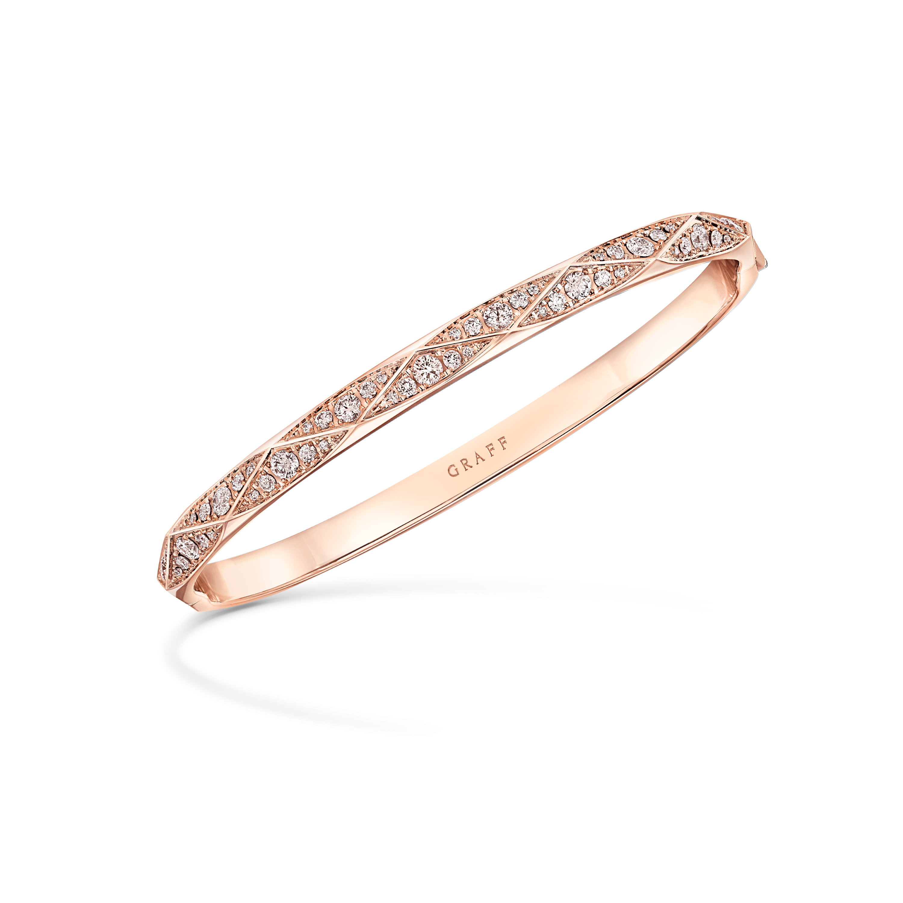 Wild Flower Twist Diamond Bangle