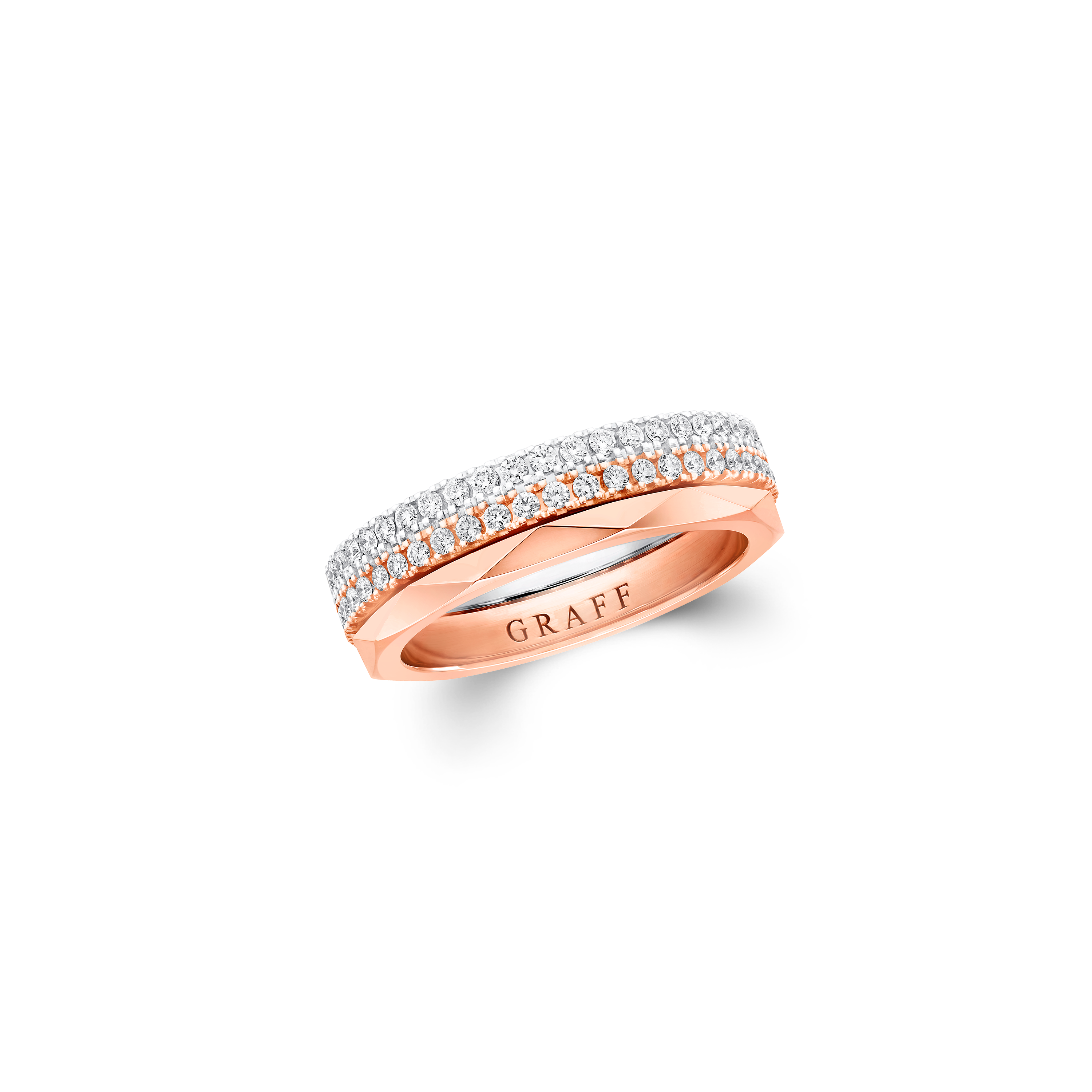 Laurence Graff Signature Three-Row Layered Diamond Ring