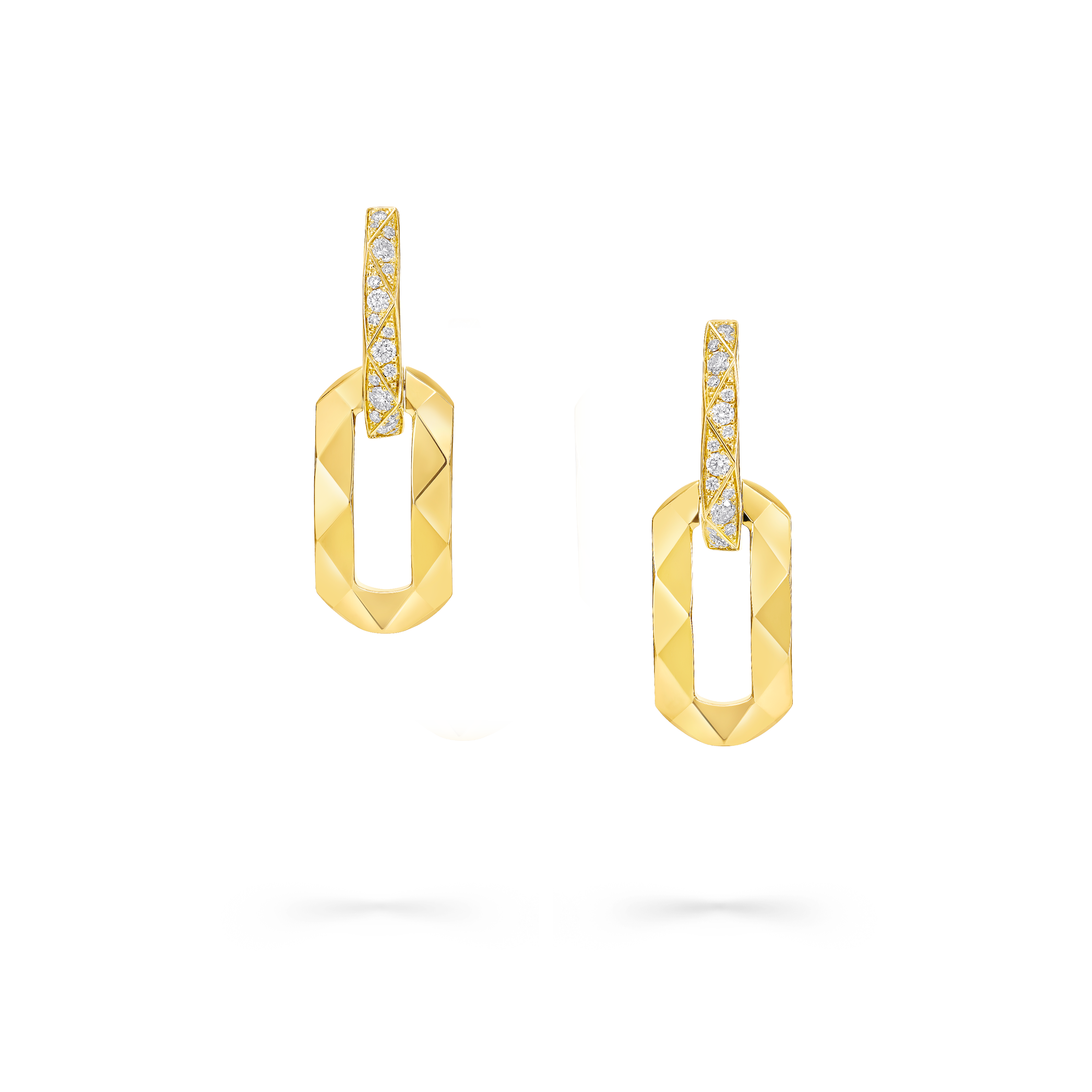 Laurence Graff Signature Pav&eacute; Diamond Large Chain Earrings