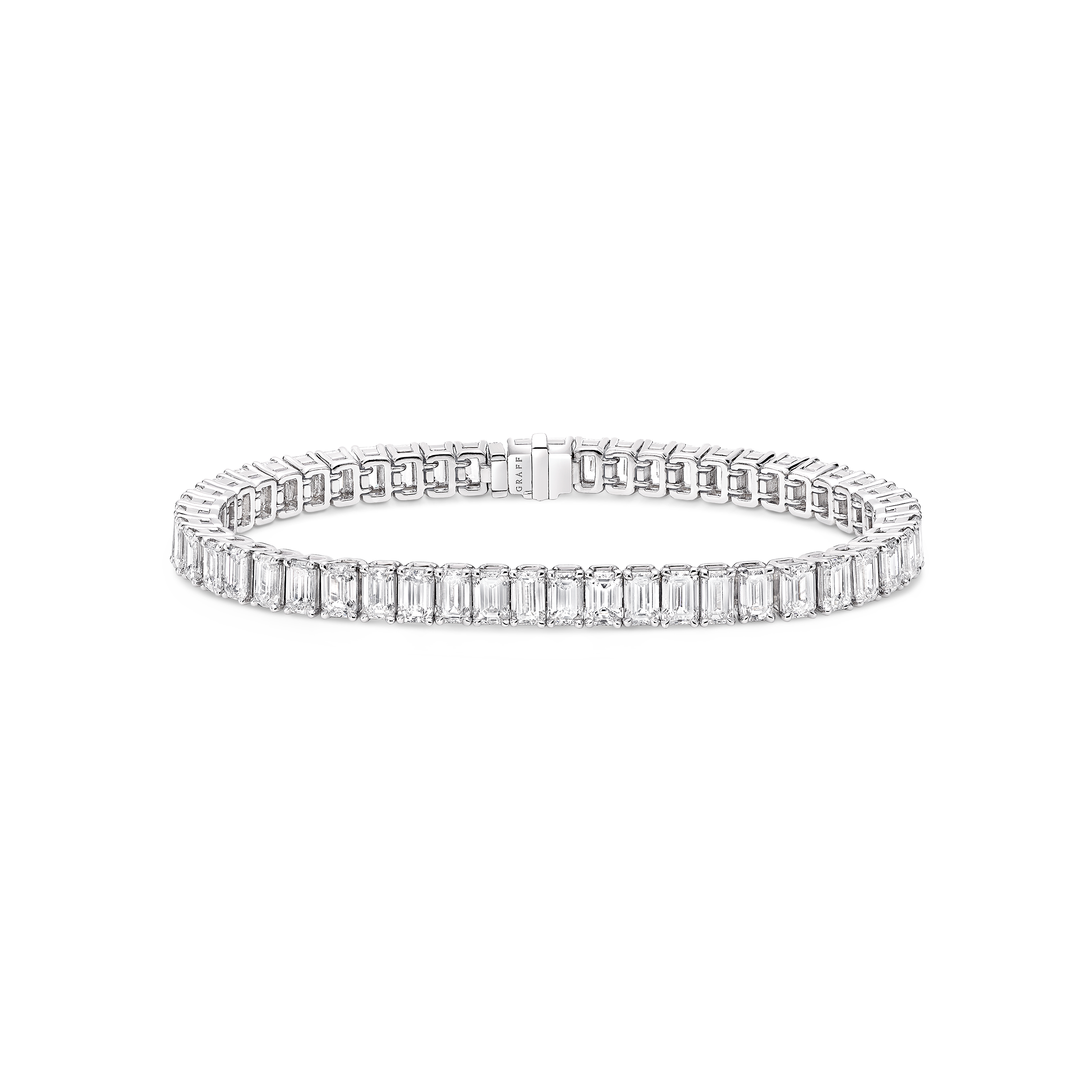 Slim Emerald Cut Diamond Bracelet