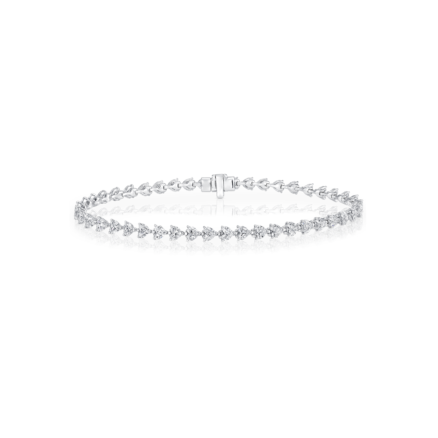 Heart Shape Diamond Bracelet