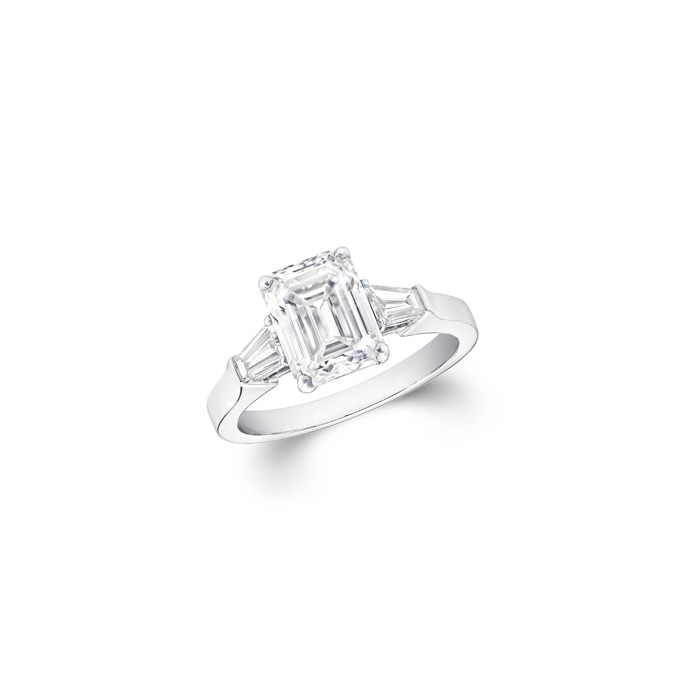 Promise Emerald Cut Diamond Engagement Ring