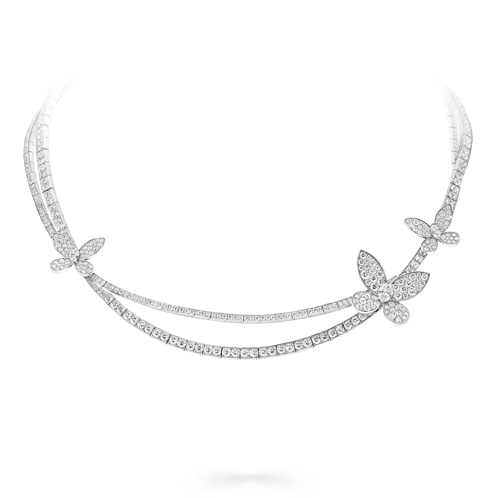Pavé Butterfly Diamond Necklace