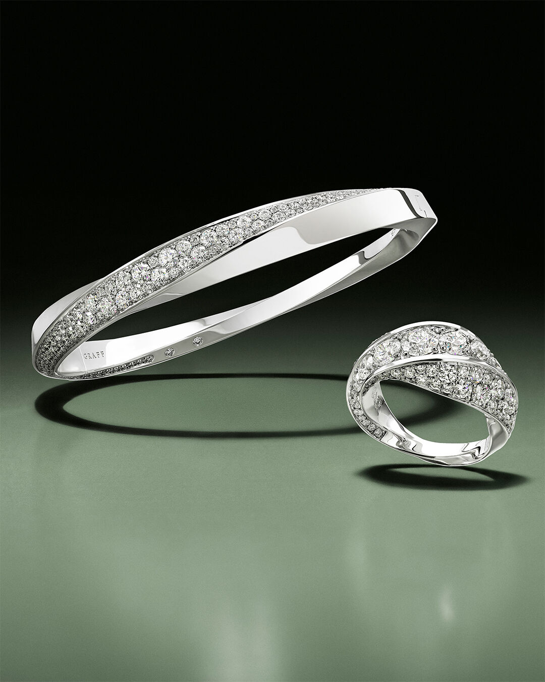Spiral - image shows Graff Spiral Bangle and Ring