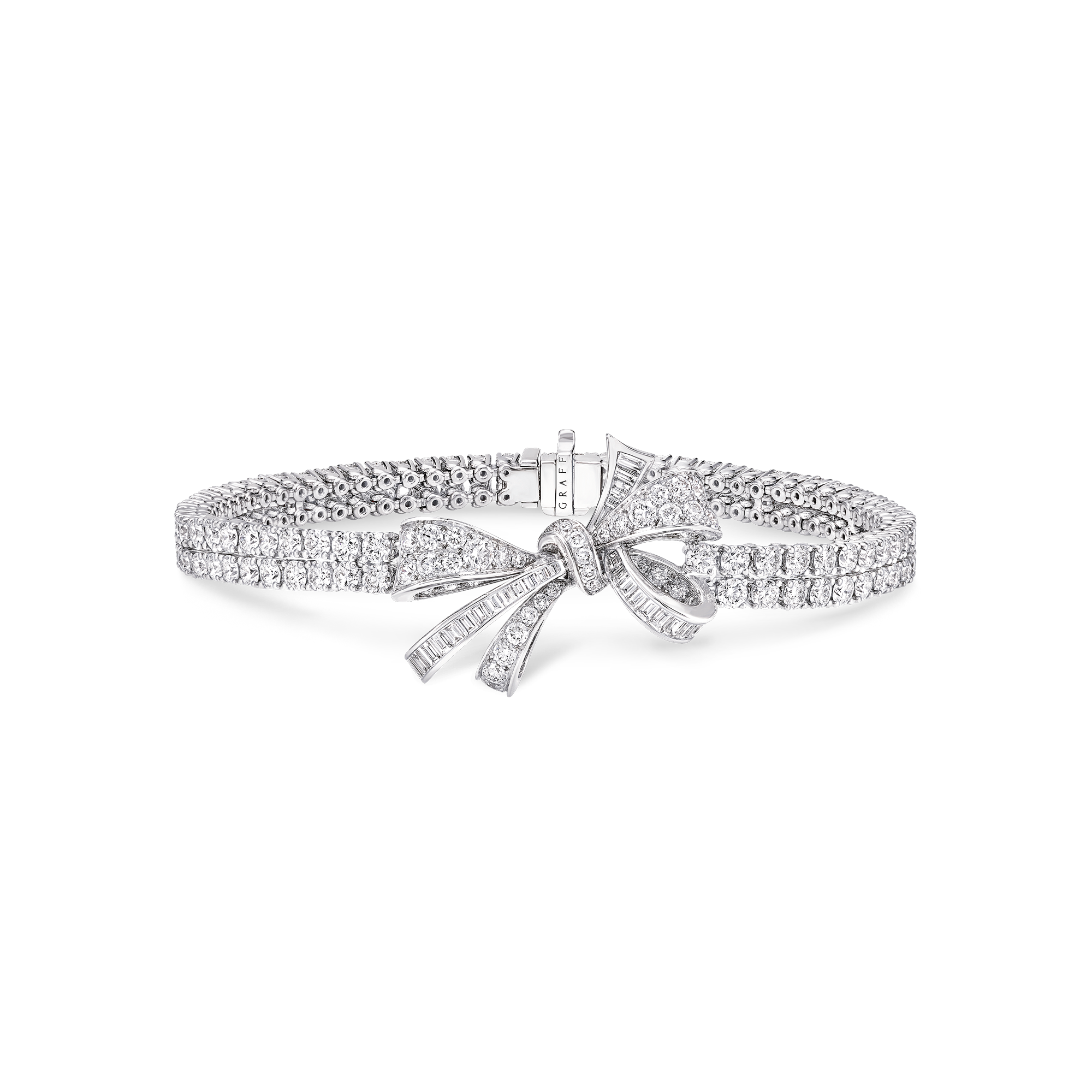 Tilda’s Bow Classic Diamond Double Strand Bracelet