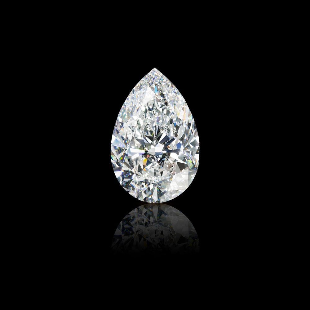 The 105.07 carat Graff Vendôme D Flawless pear shape diamond