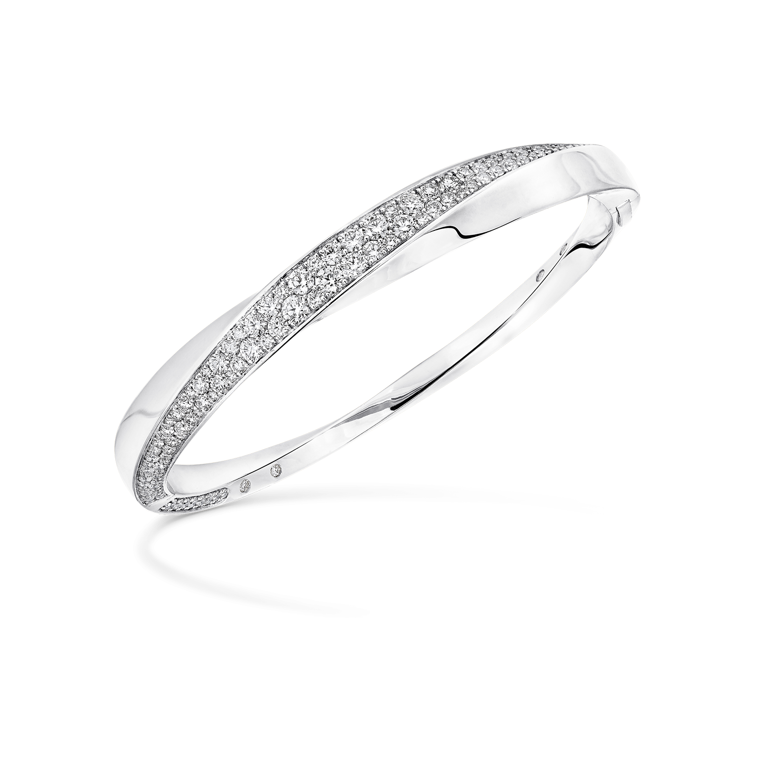 Spiral Diamond Bangle
