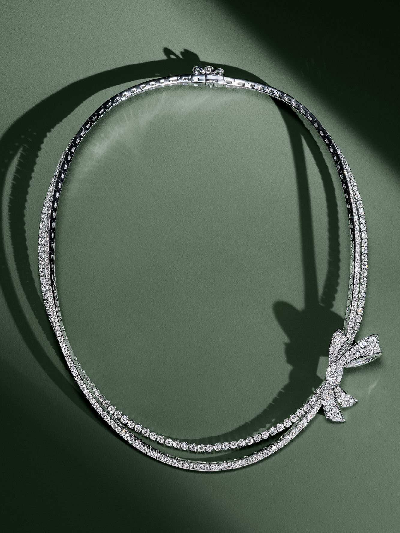 Image shows Graff Tilda's Bow Diamond Necklace 