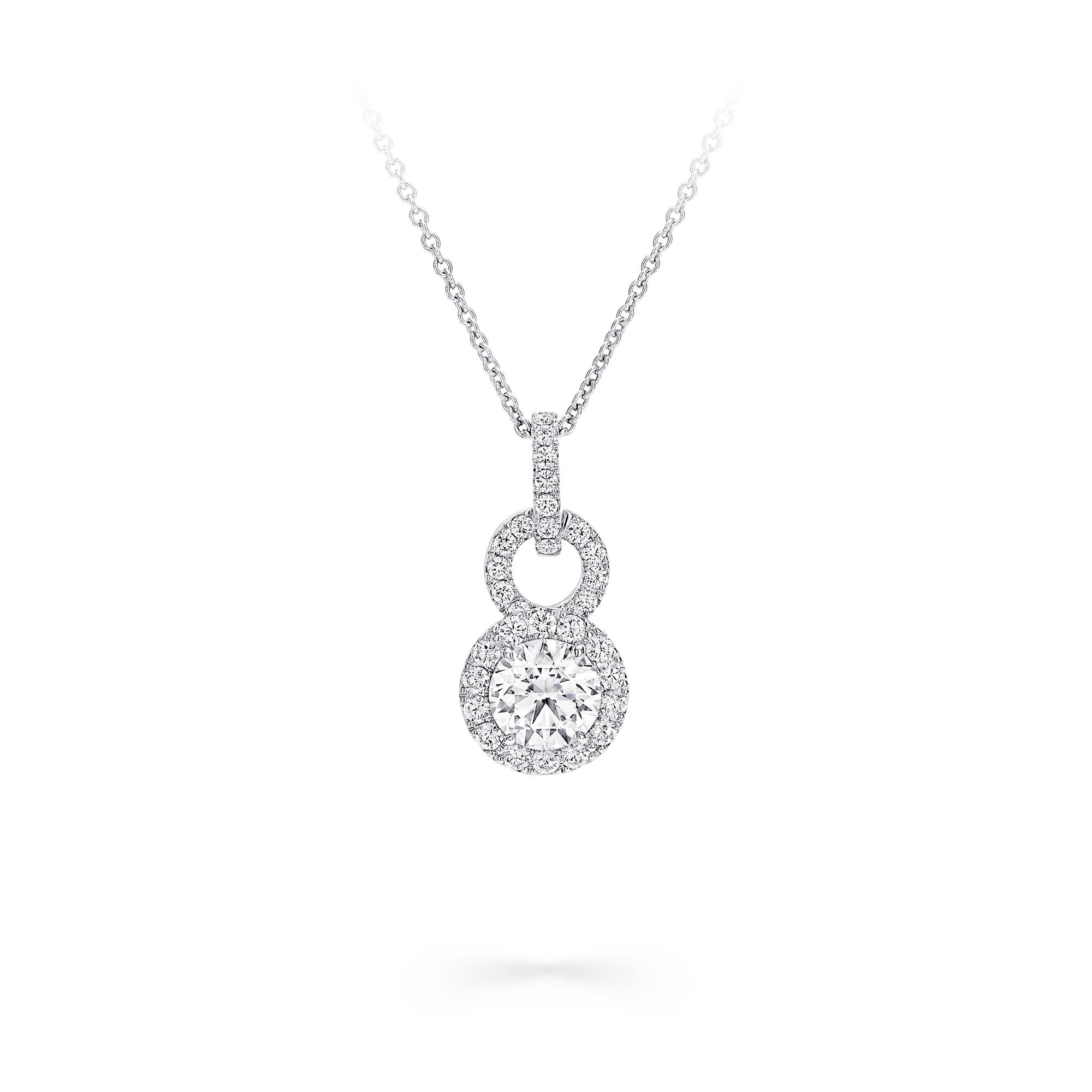 Icon 8 Round Diamond Pendant