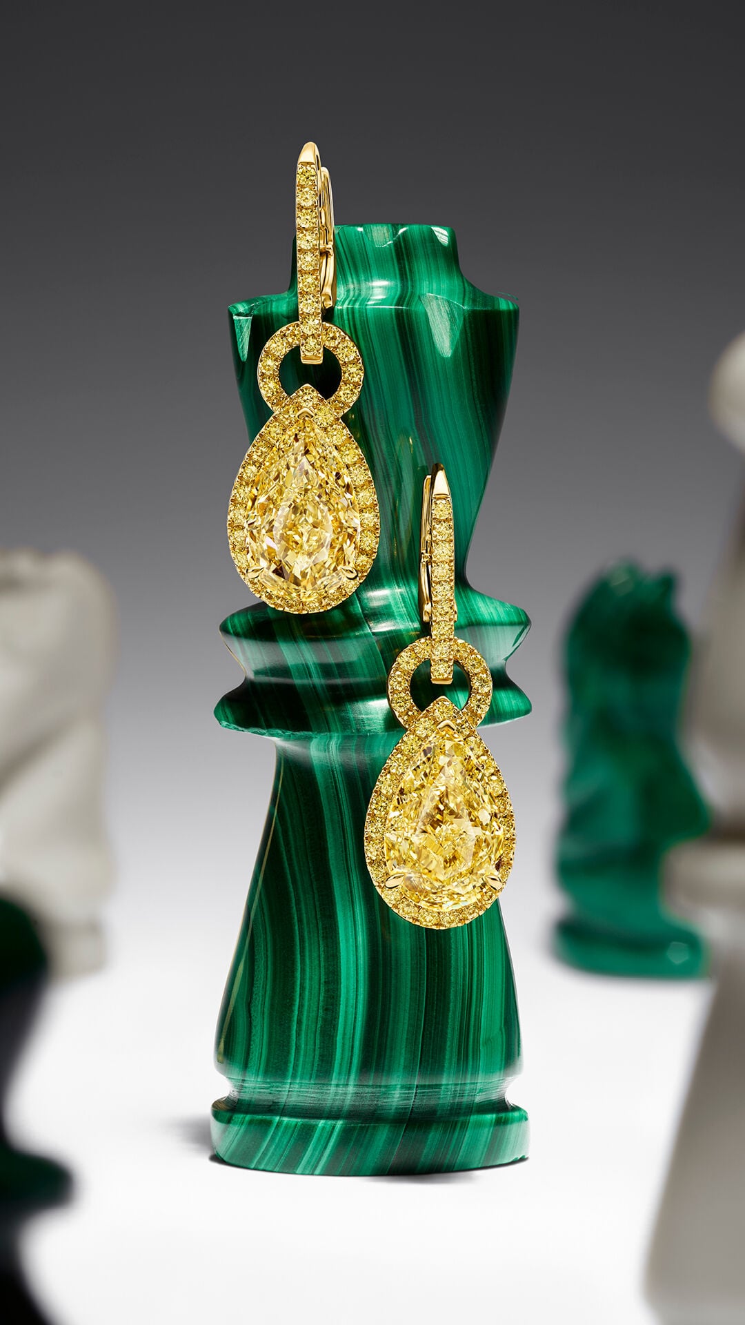 Image shows Graff Icon 8 Yellow Diamond earrings
