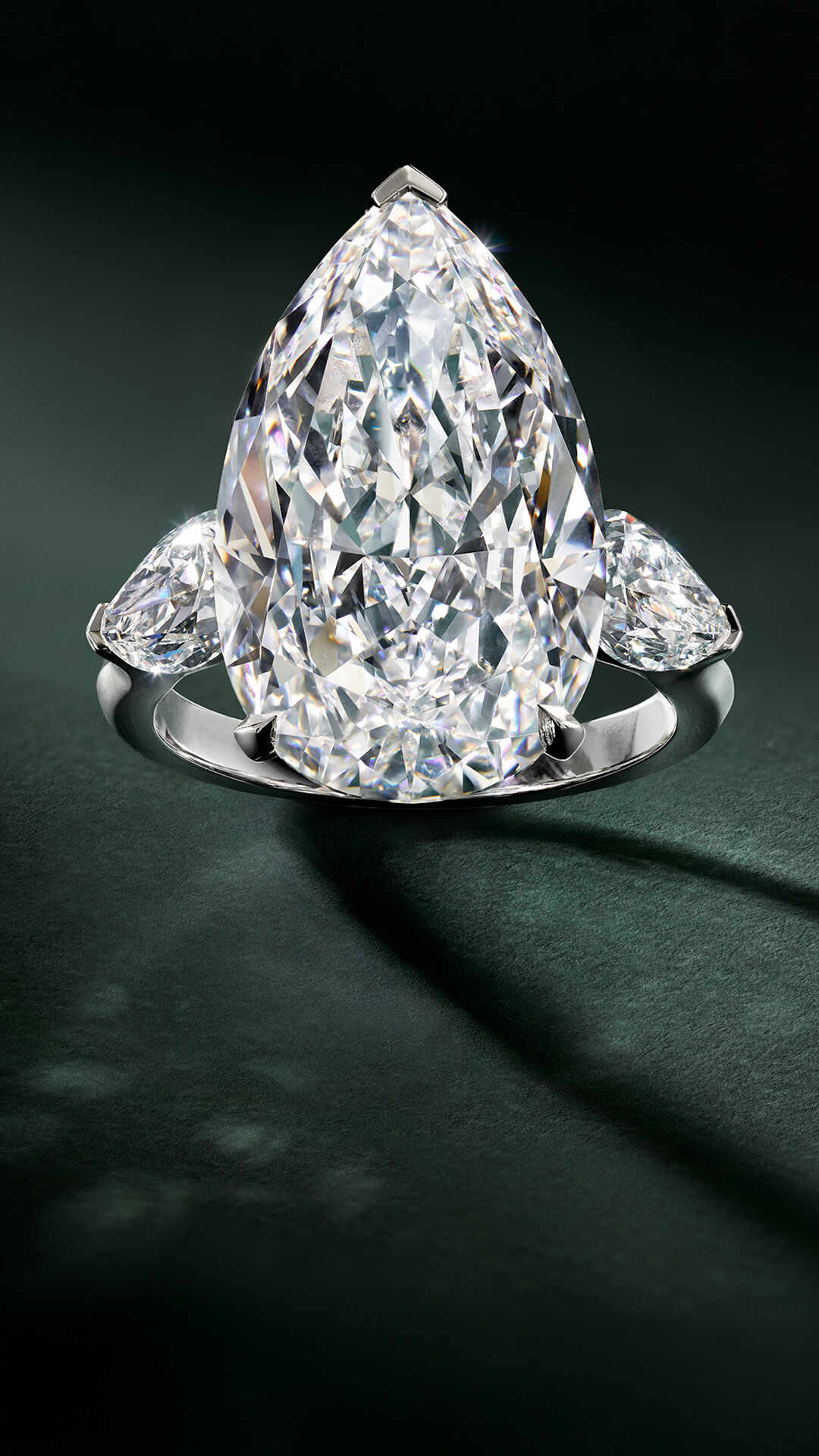 image shows models wearing Graff diamond bridal jewellery