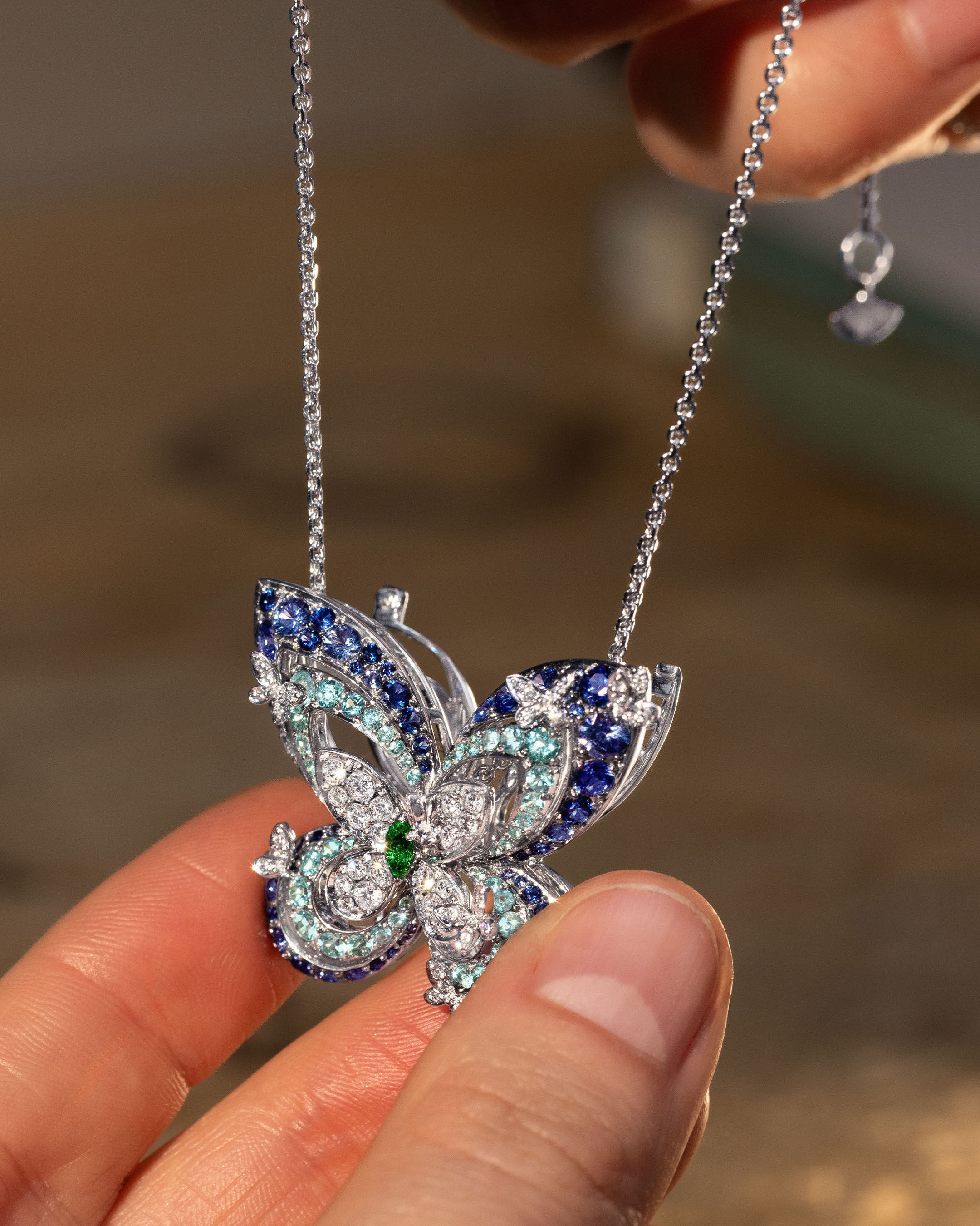 Image shows creation of Graff Butterfly Eva Brooch