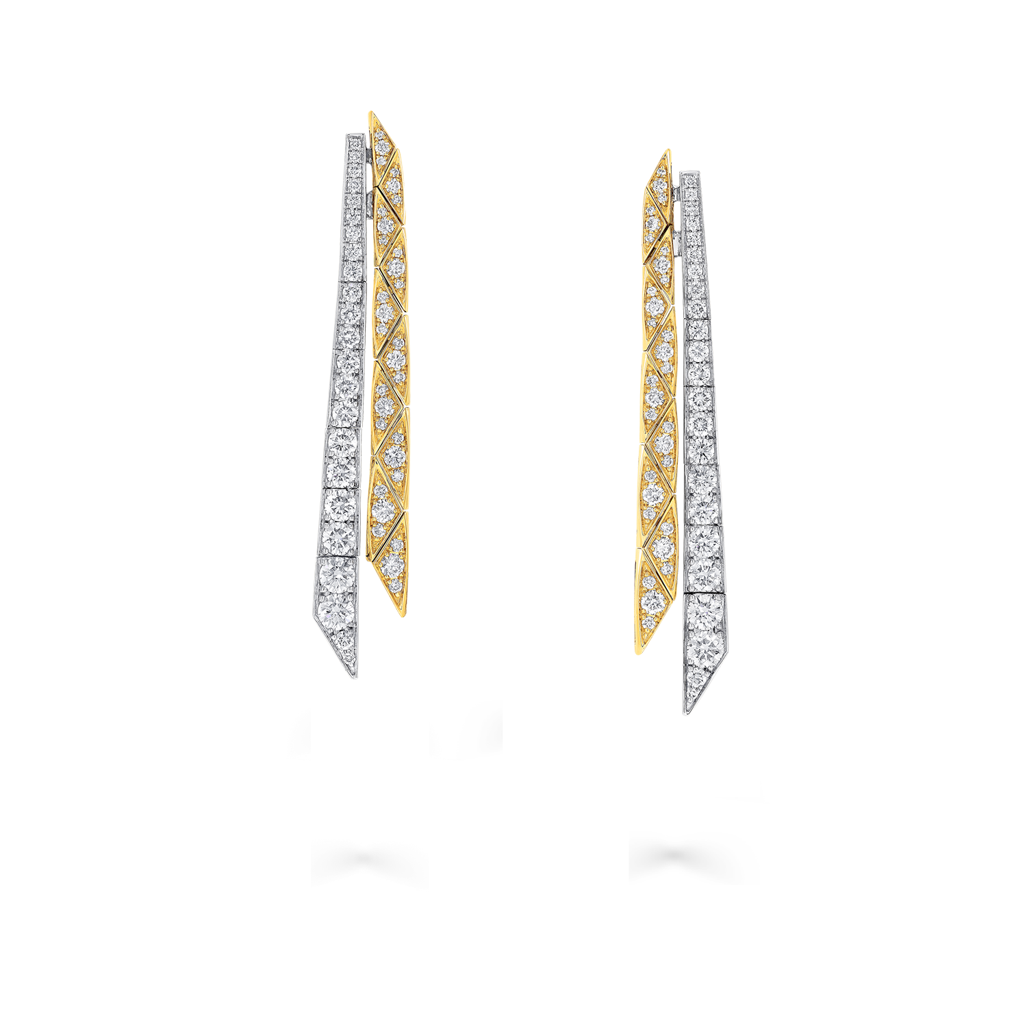 Laurence Graff Signature Faceted Double-Strand Earrings