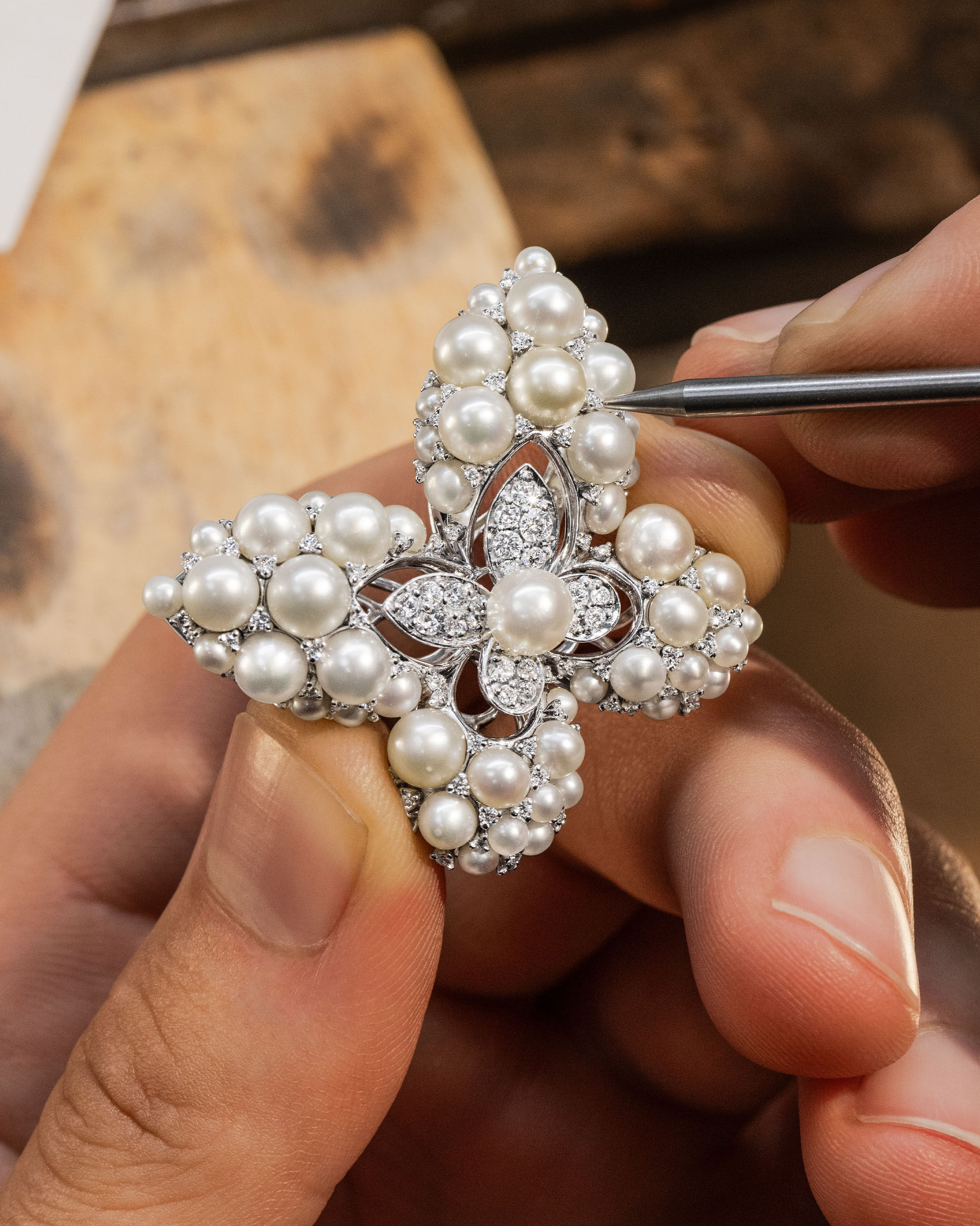 Image shows creation of Graff Butterfly Sylvie Brooch