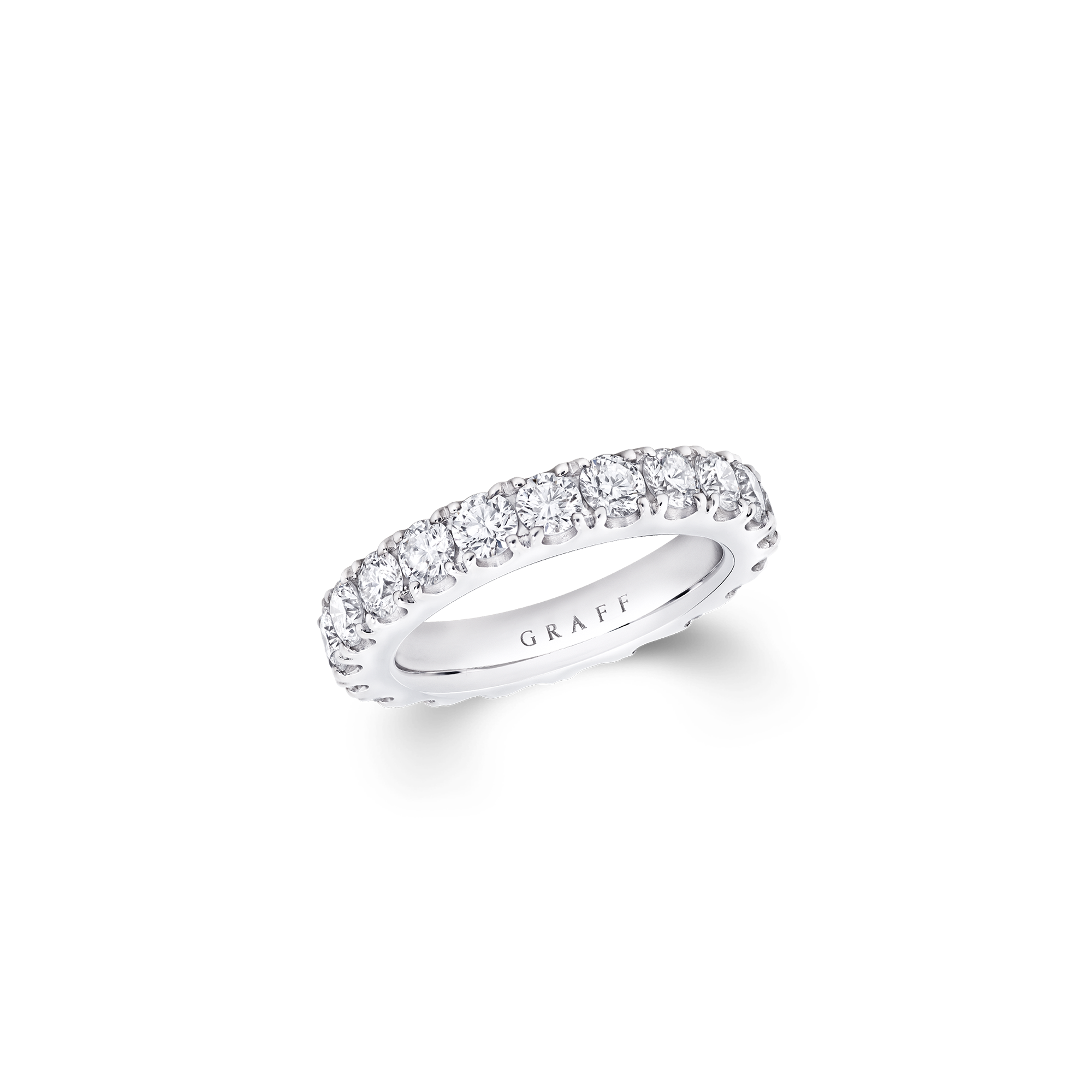 Castle Set Round Diamond Wedding Band