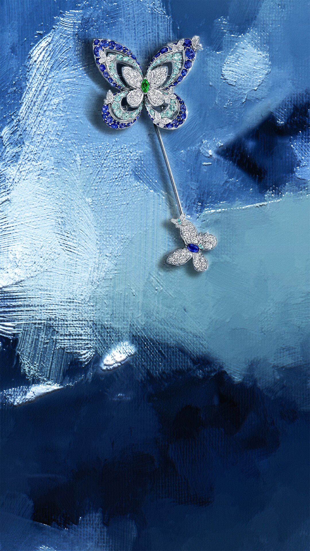 Image shows Graff Butterfly Eva Brooch