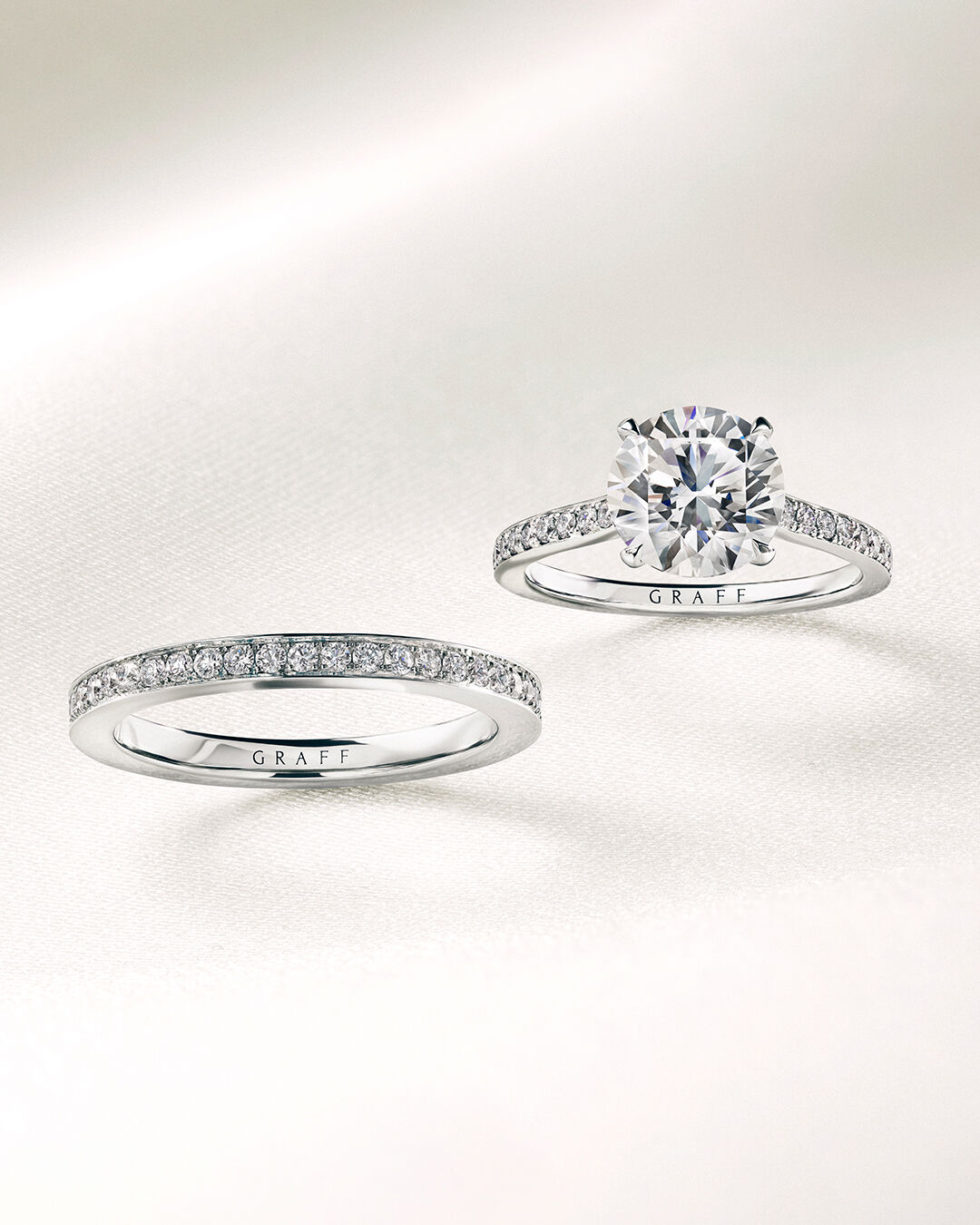 Image shows Graff Flame Setting Engagement Ring