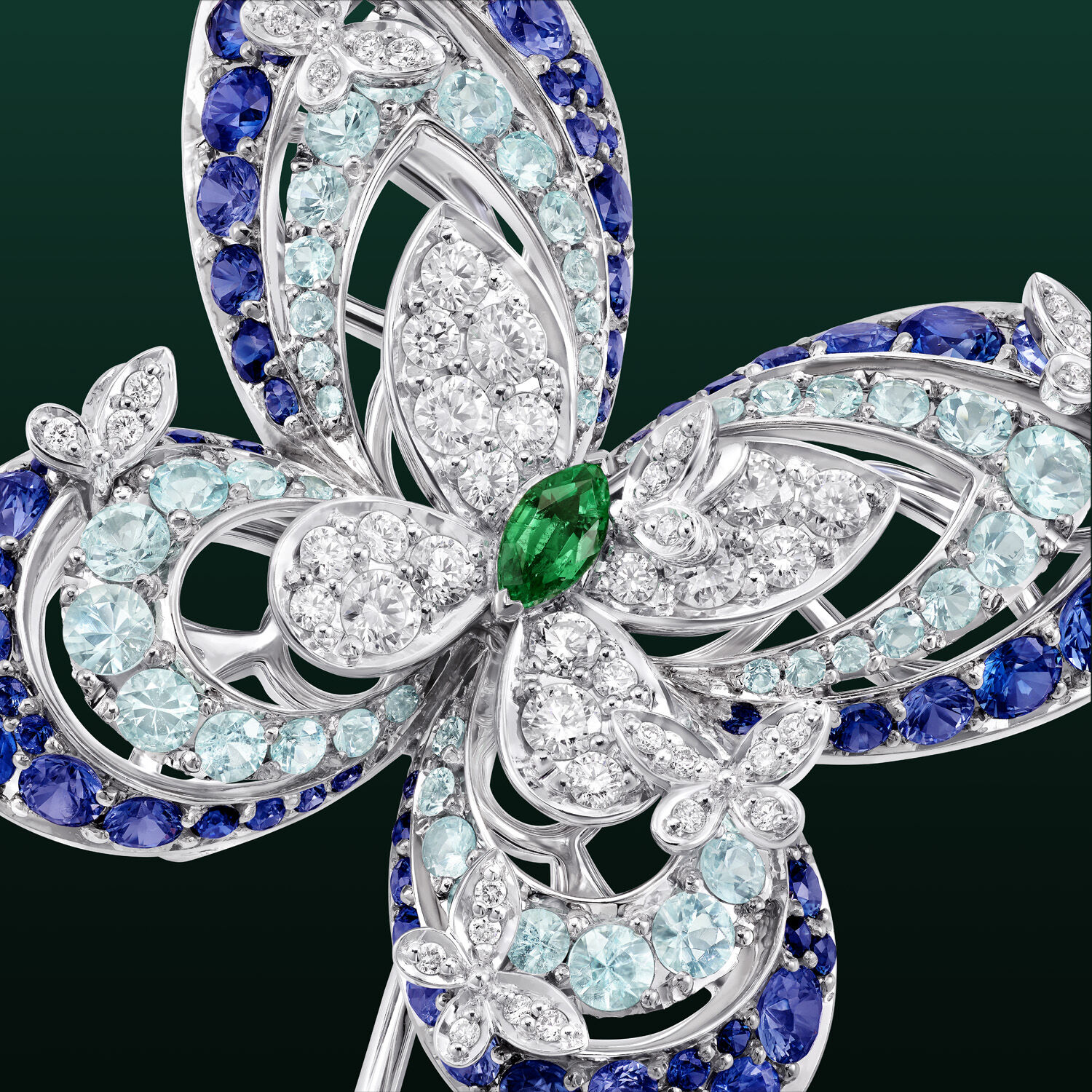 Image shows Graff Butterfly Eva Brooch