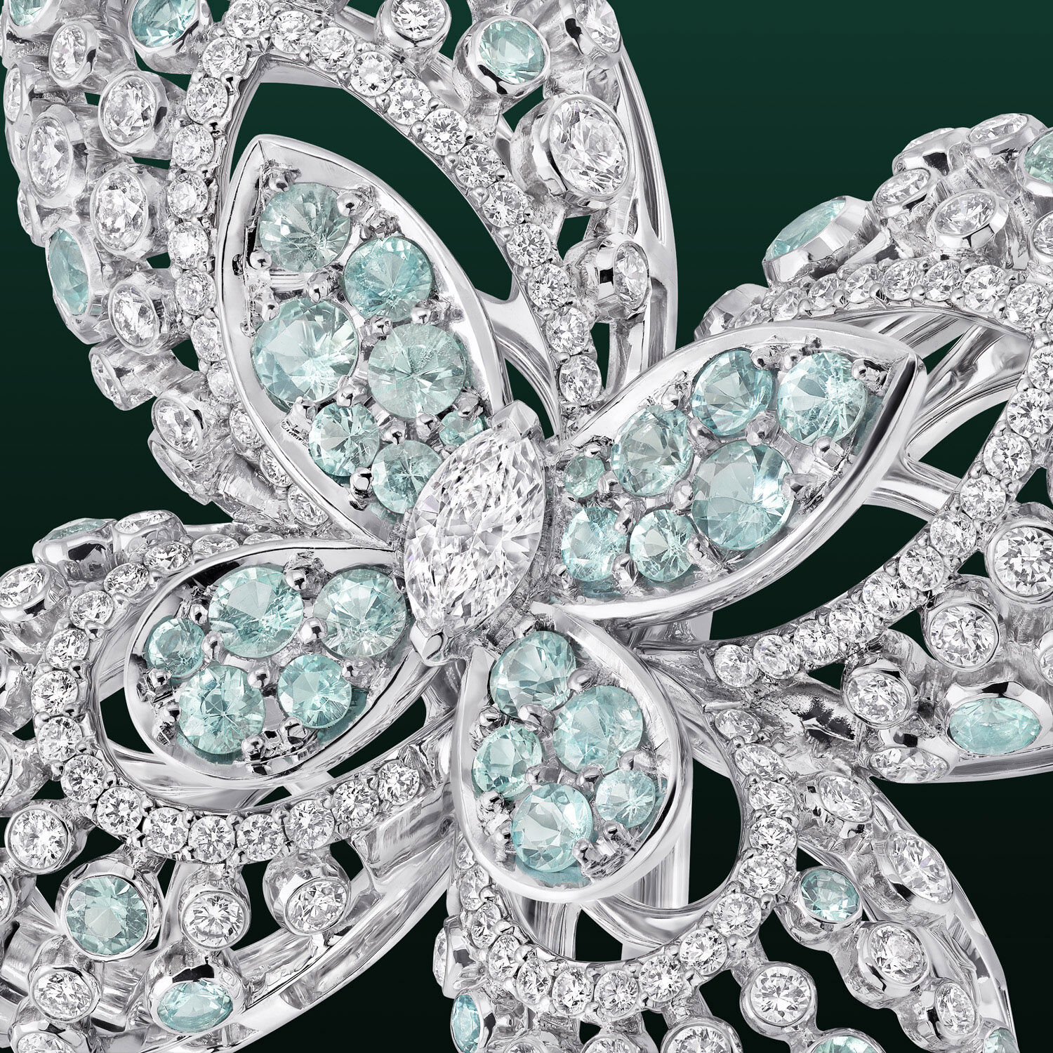 Image shows Graff Butterfly Athea Brooch