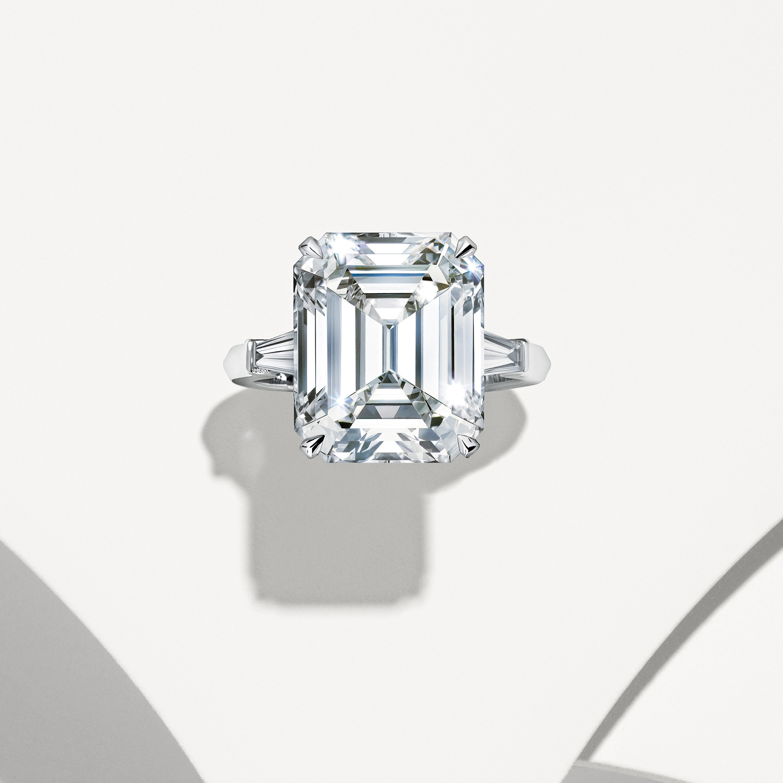 Graff Emerald Cut Promise Diamond Engagement Ring