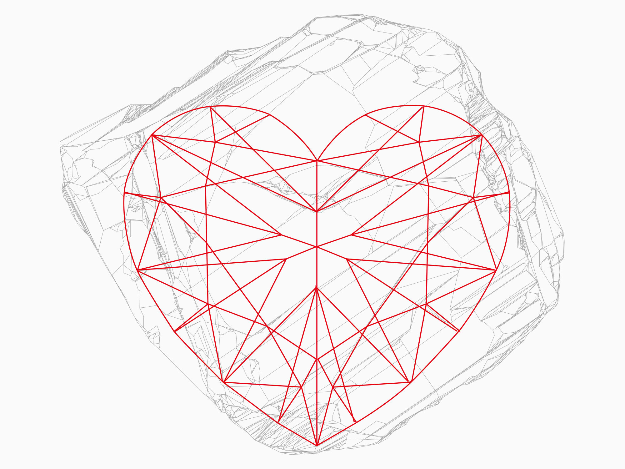 Graff Infinity Diamond mapped in rough diamond